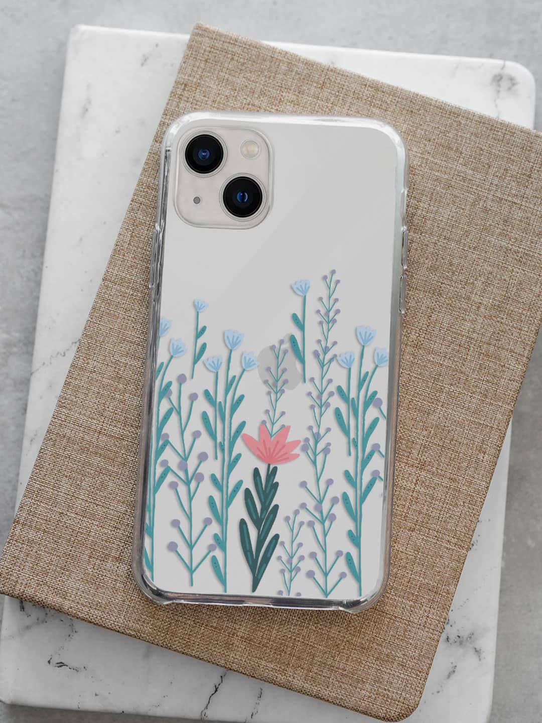 

macmerise Abstract Printed iPhone 13 Mini Back Case Mobile Accessories, White