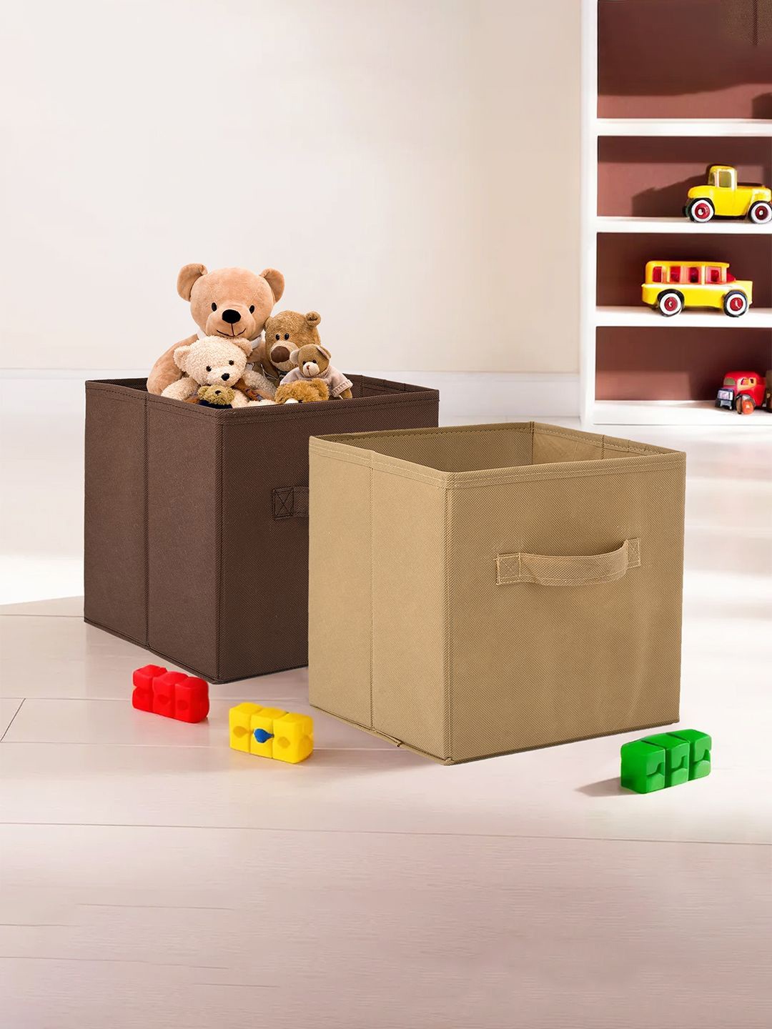 

Kuber Industries Brown & Beige 2 Pieces Drawer Organisers