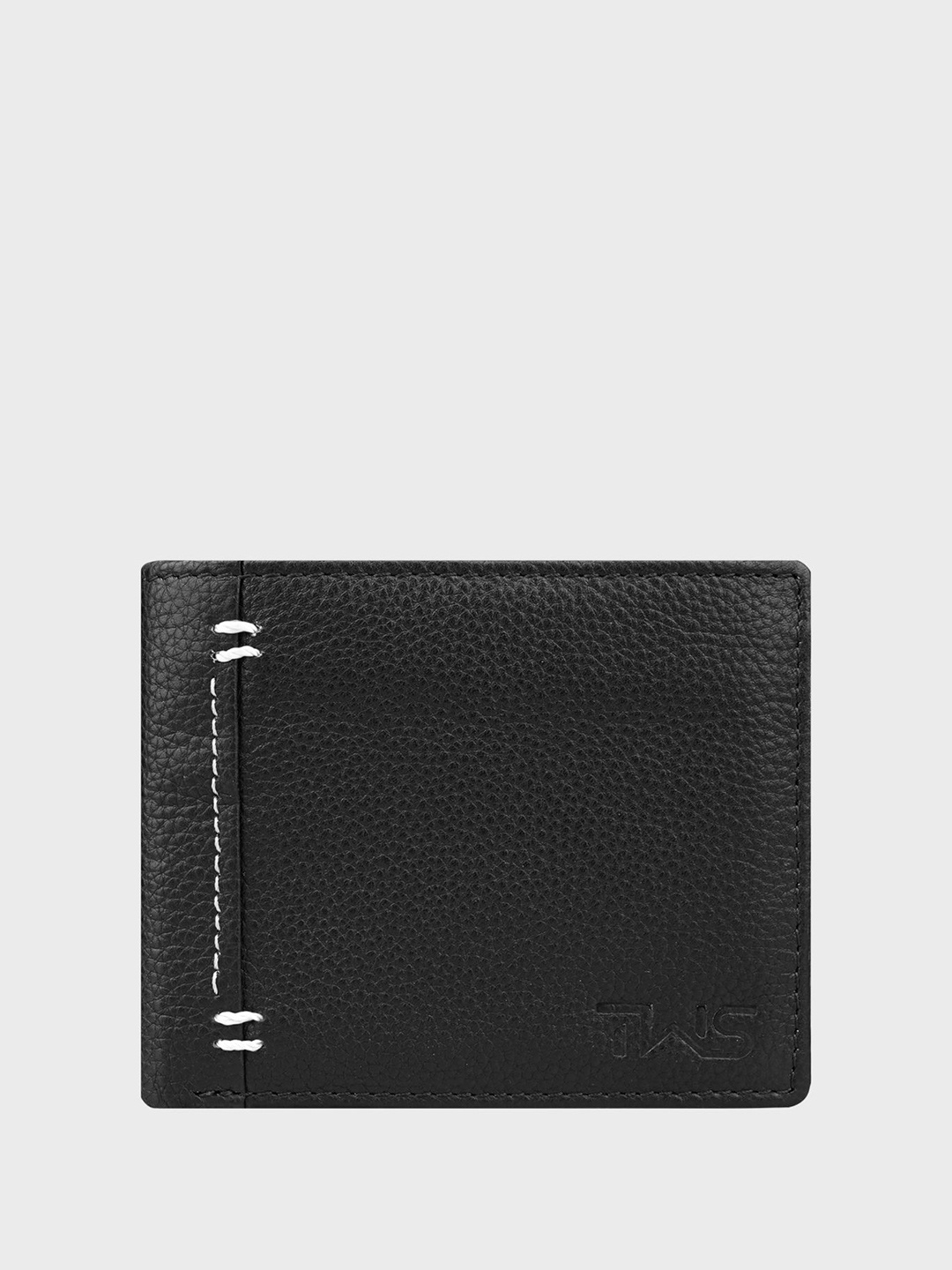

The Wallet Store Men Leather Two Fold Wallet, Black