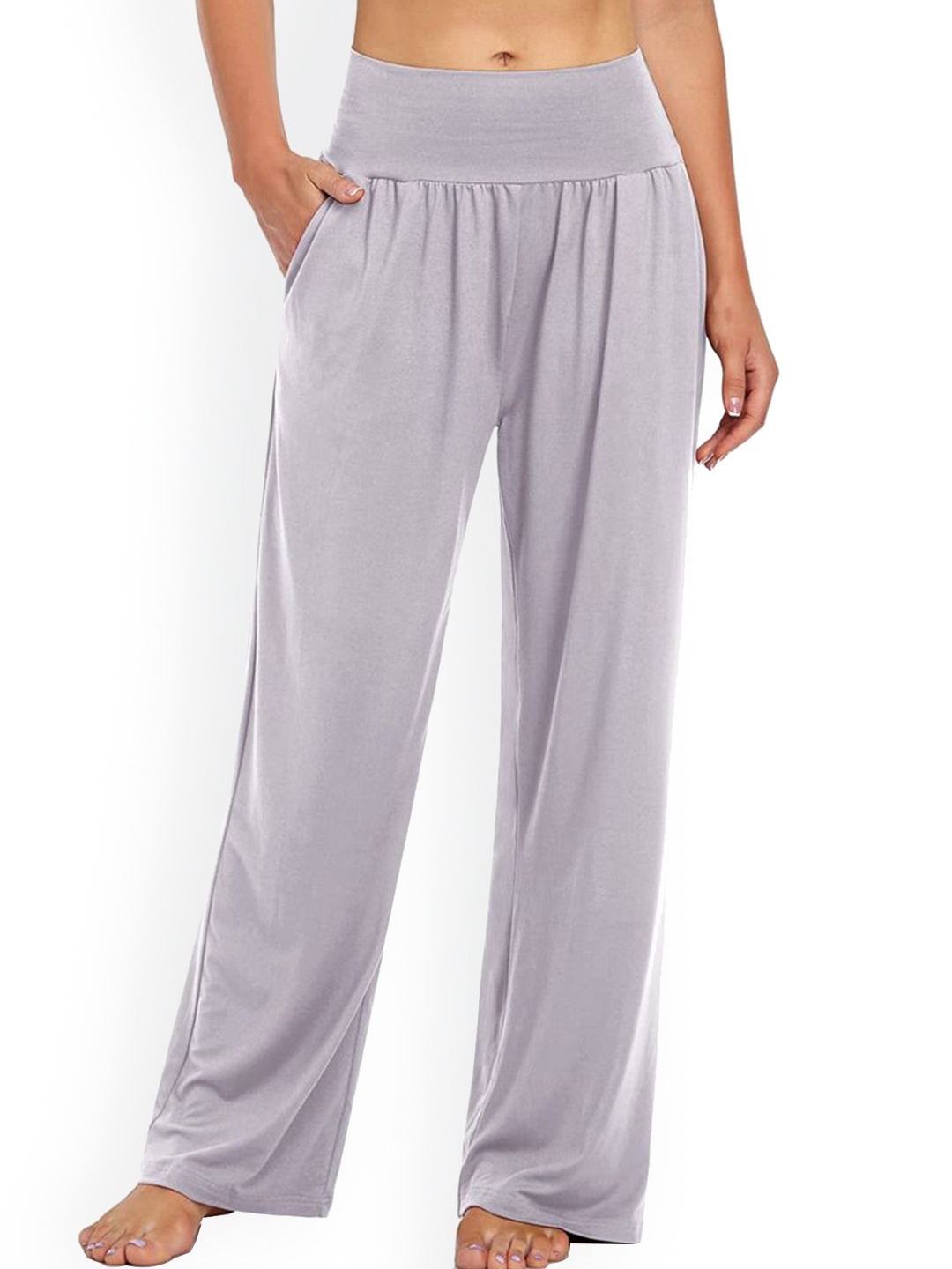 

StyleCast Women High-Rise Pleated Trousers, Grey