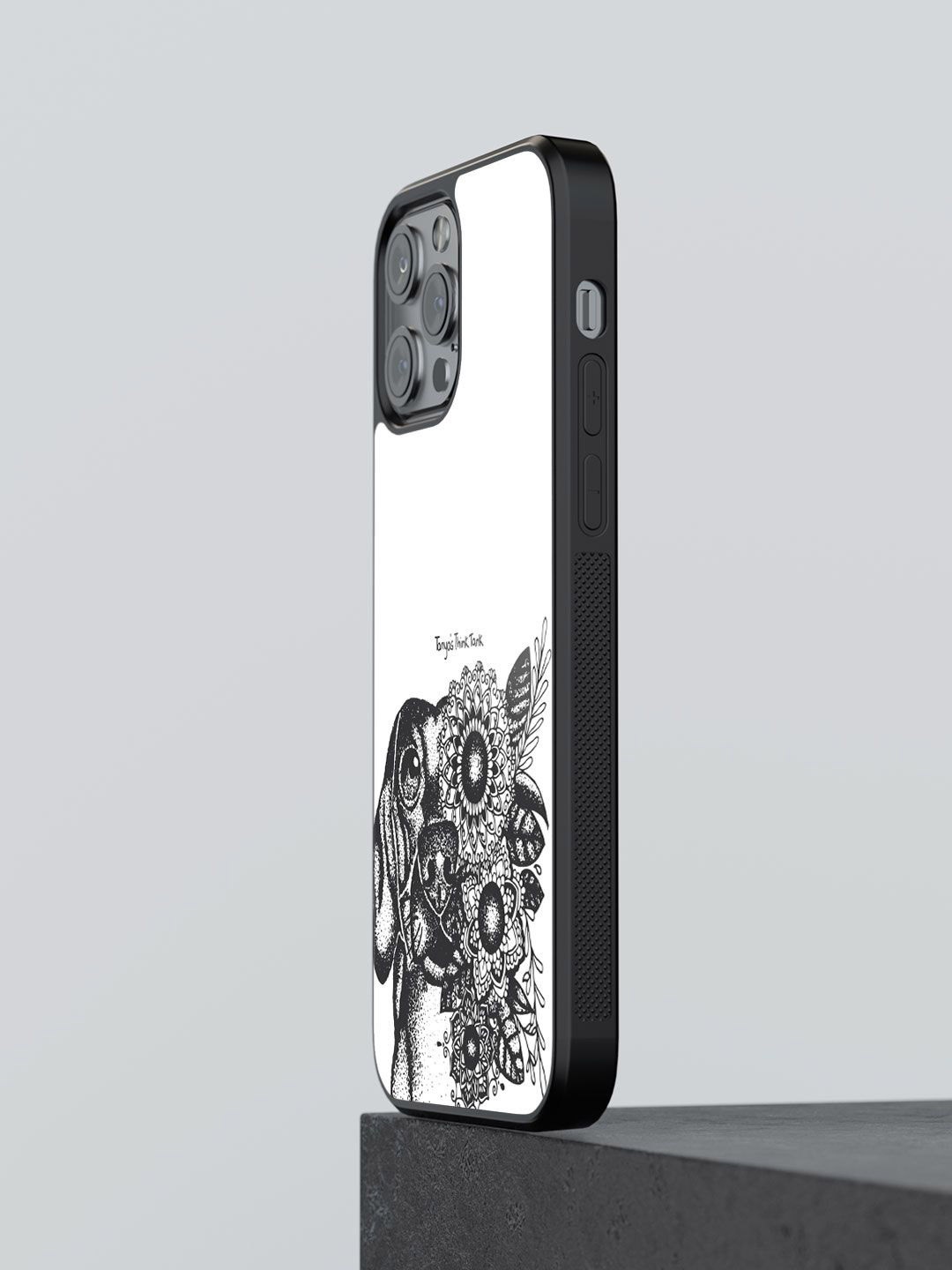 

macmerise Abstract Printed iPhone 13 Pro Back Case Mobile Accessories, White