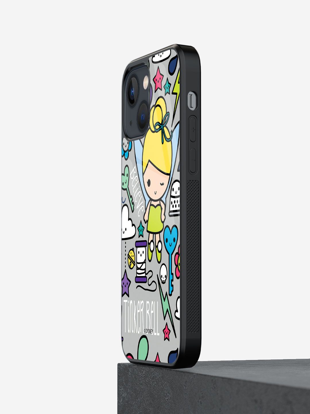 

macmerise Cartoon Characters Printed iPhone 13 Back Case Mobile Accessories, Grey