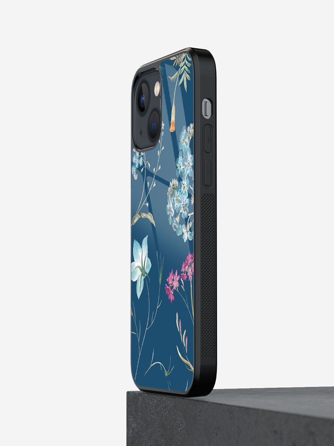 

macmerise Floral Printed iPhone 13 Back Case Mobile Accessories, Teal