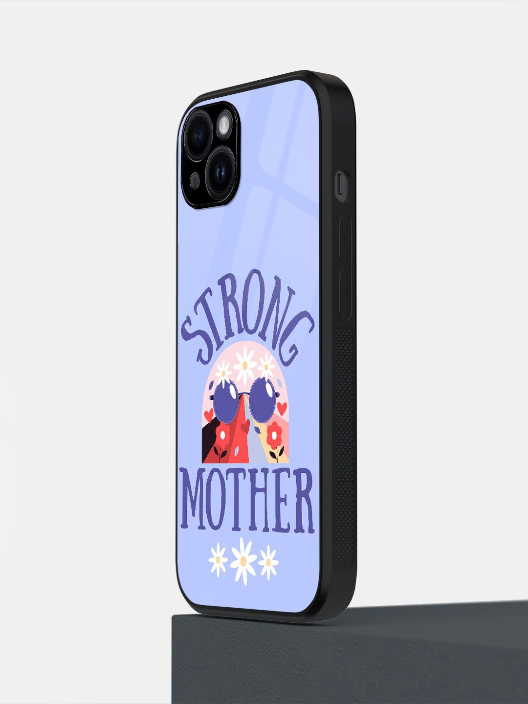 

macmerise Floral Printed iPhone 14 Plus Back Case Mobile Accessories, Blue