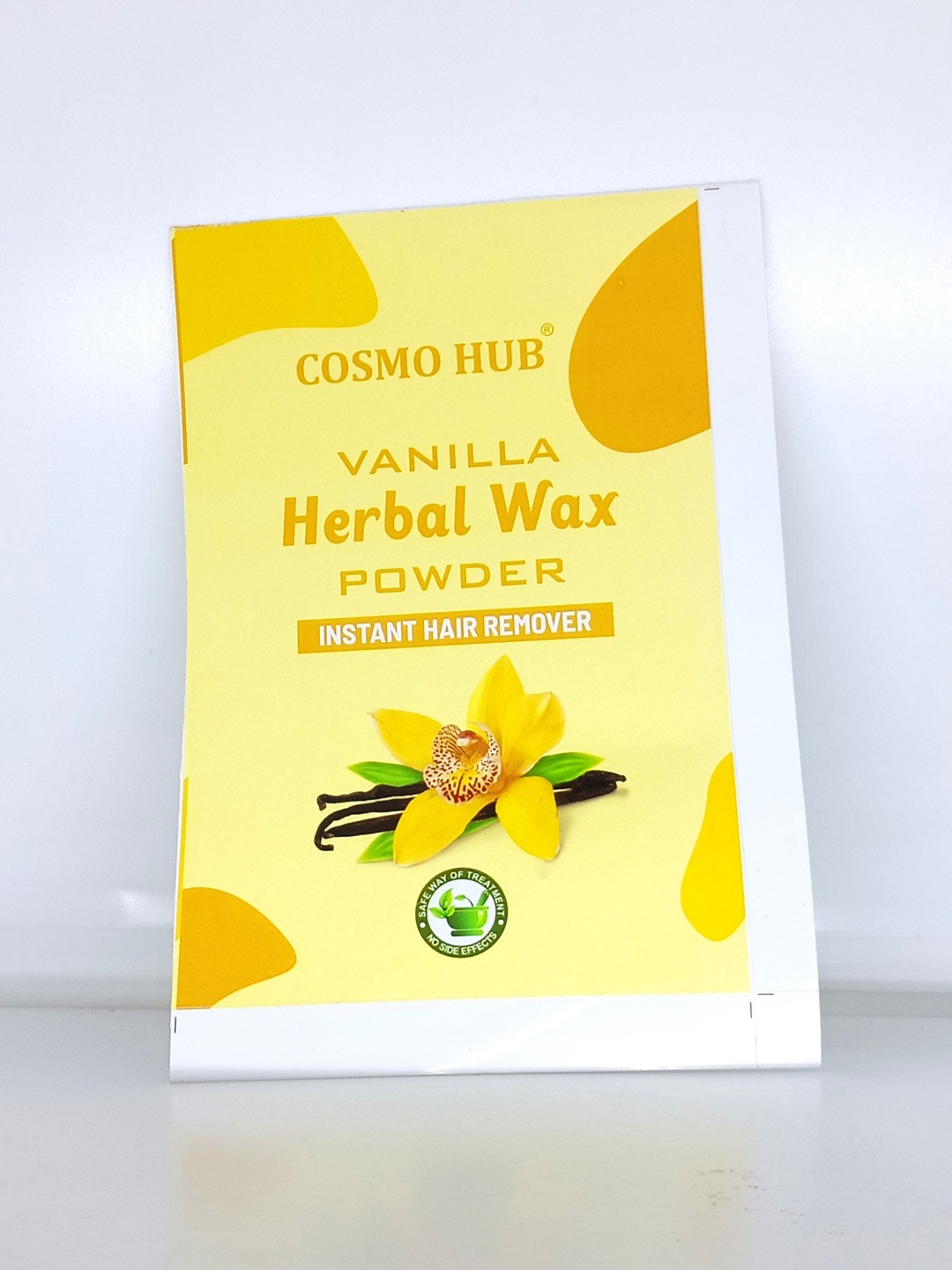 

COSMO HUB Vanilla Herbal Wax Powder For Instant Hair Remover 50g, Yellow