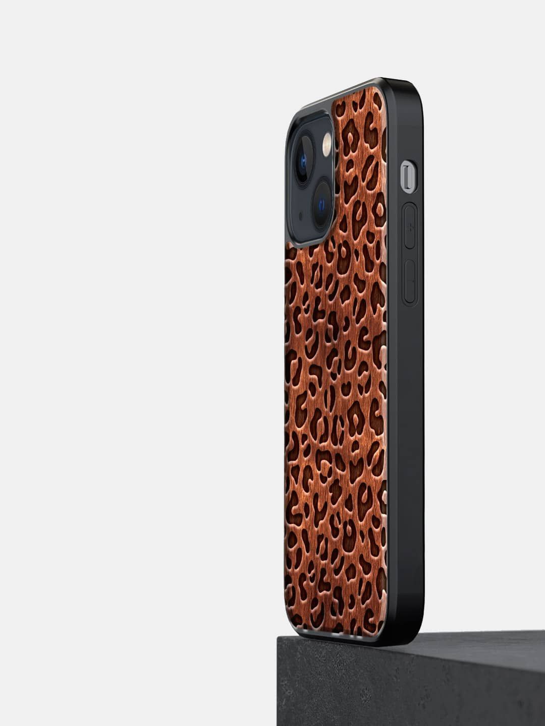 

macmerise Geometric Printed iPhone 13 Back Case Mobile Accessories, Brown