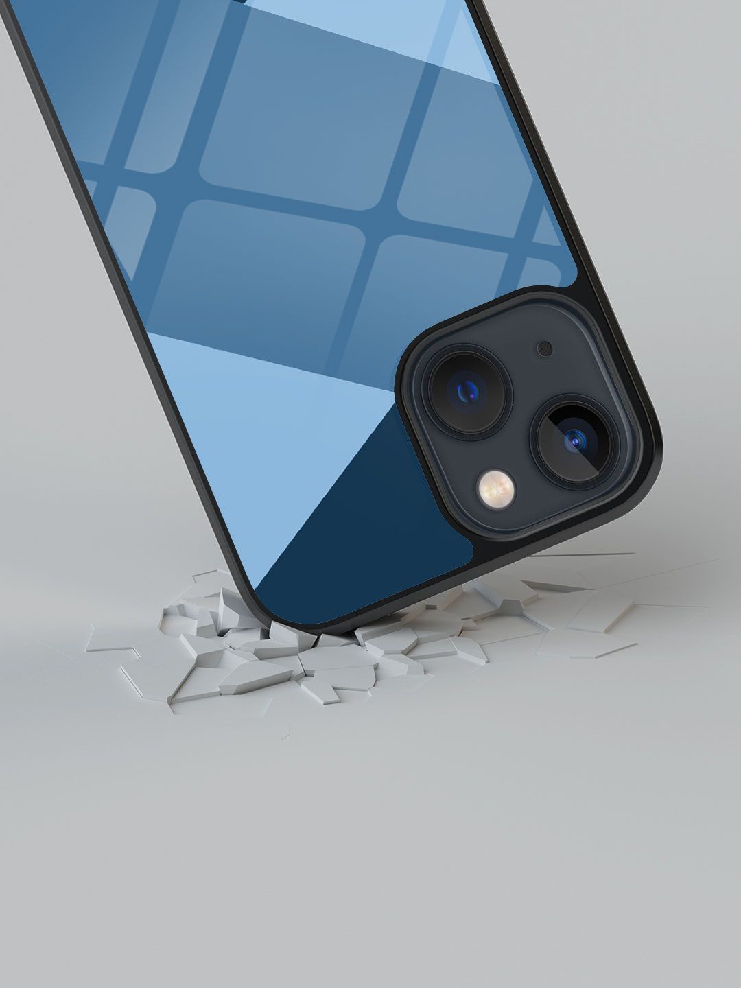 

macmerise Abstract Printed iPhone 13 Mini Back Case Mobile Accessories, Blue