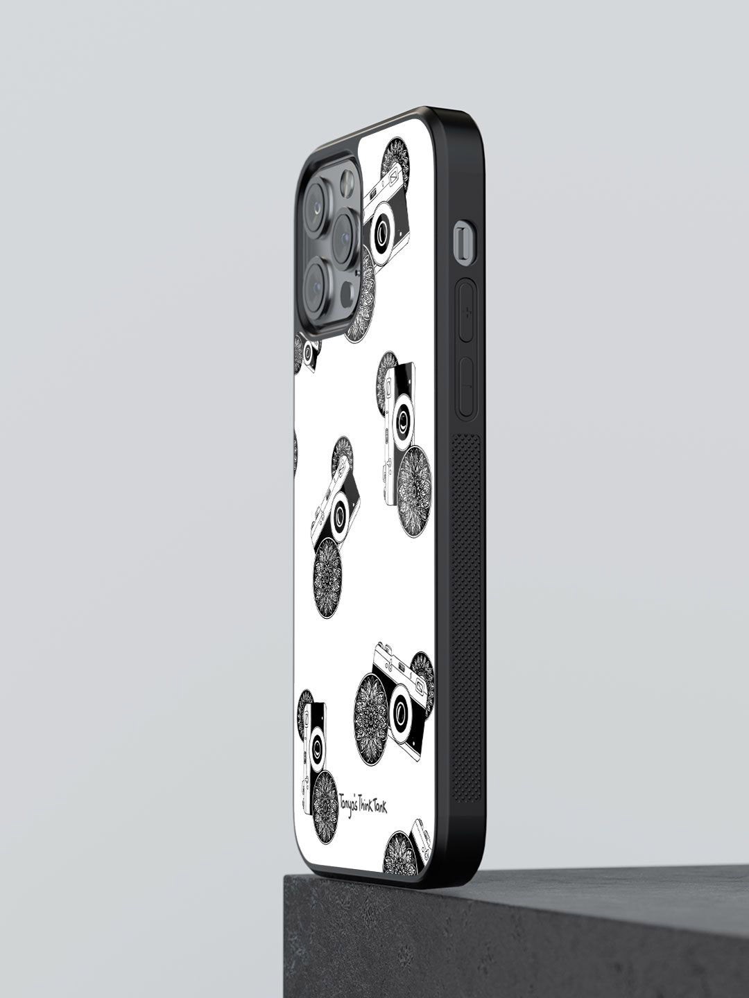 

macmerise Abstract Printed iPhone 13 Pro Back Case Mobile Accessories, White