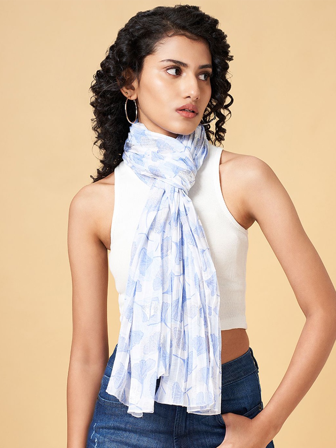 

Honey by Pantaloons Women Printed Scarf, White