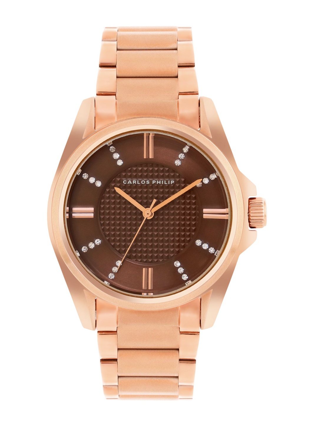 

CARLOS PHILIP Women Bracelet Style Straps Analogue Equinox1192A - 5N Watch, Brown