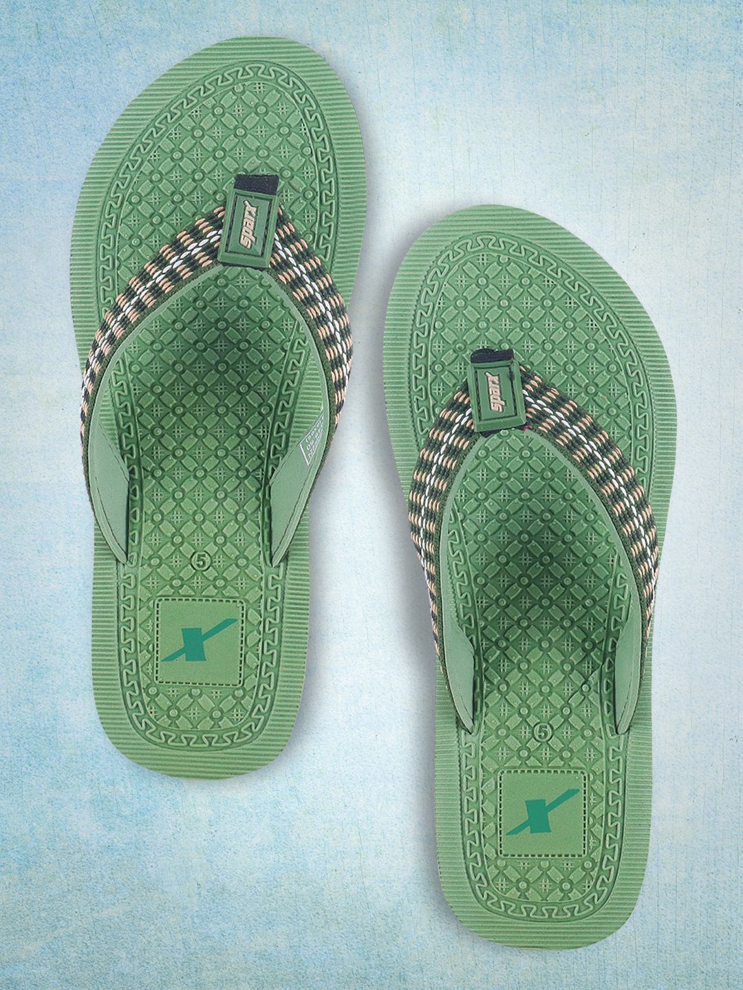 

Sparx Women SFL-632 Synthetic Thong Flip-Flops, Green
