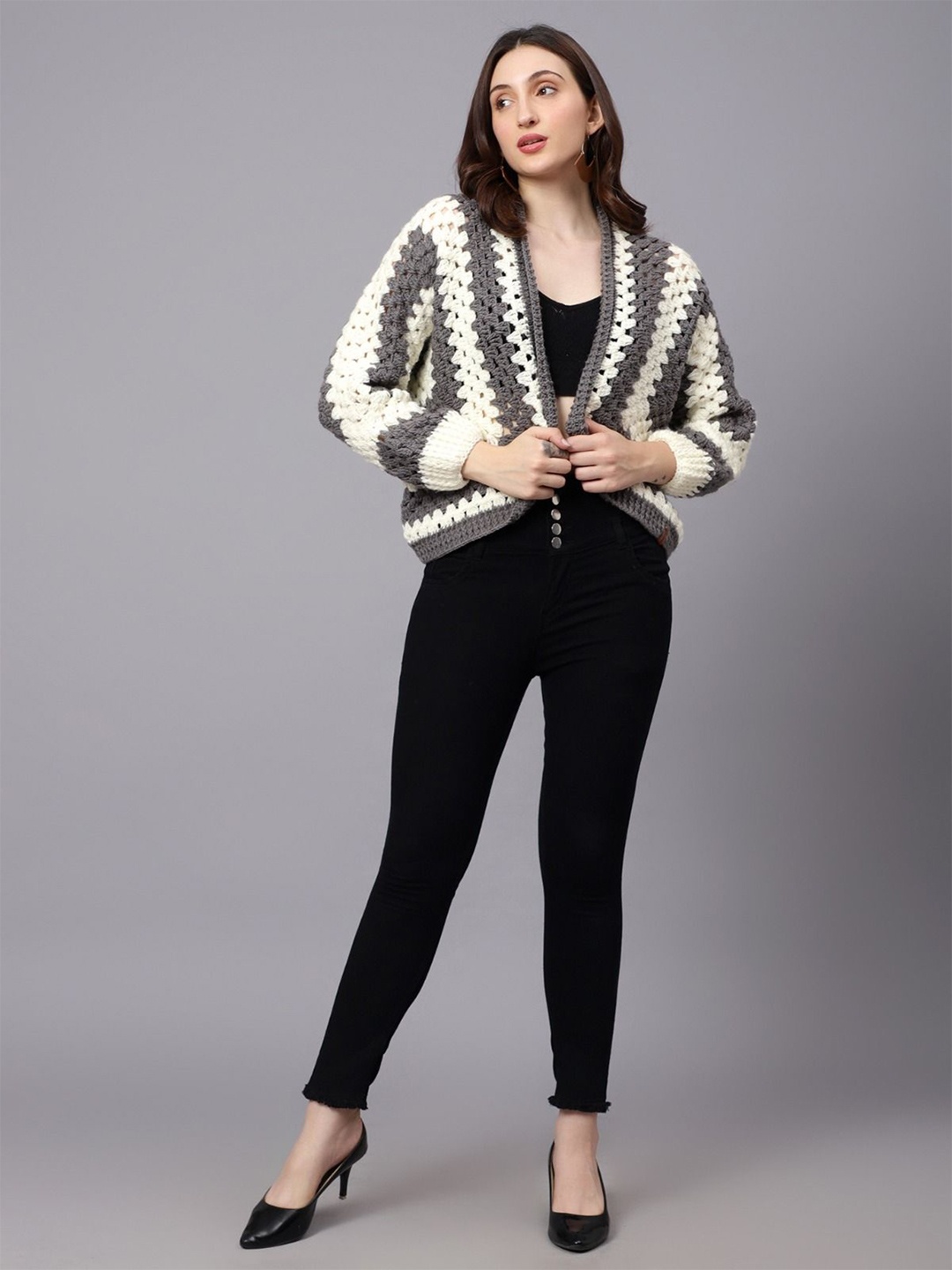 

Velvery Women Cardigan, Grey