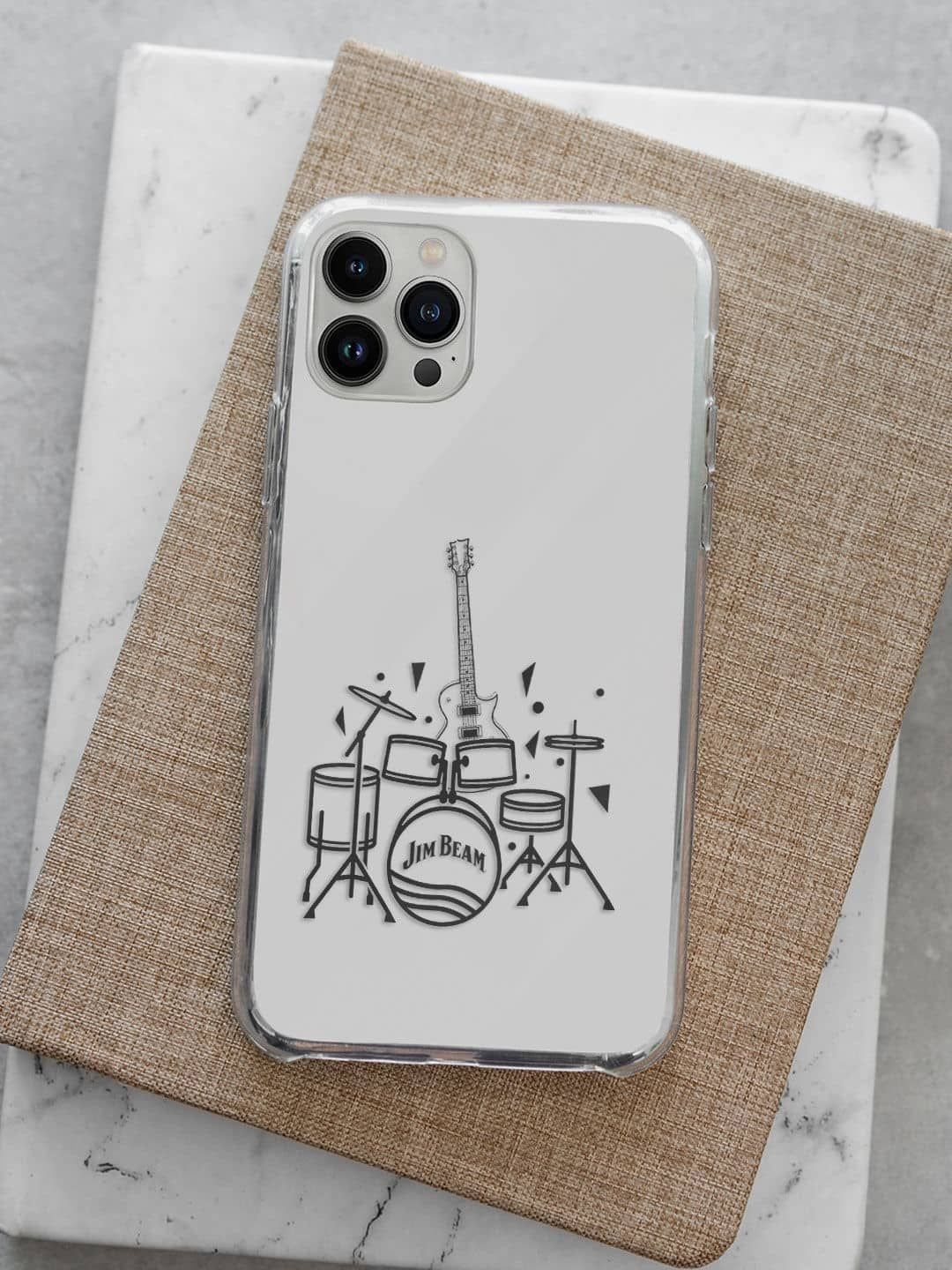 

macmerise Abstract Printed iPhone 13 Pro Back Case Mobile Accessories, White