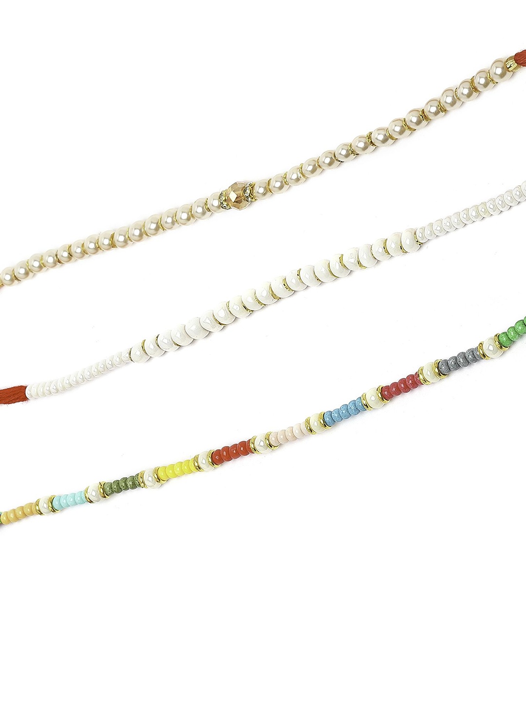 

Sangria Thread Rakhi, White