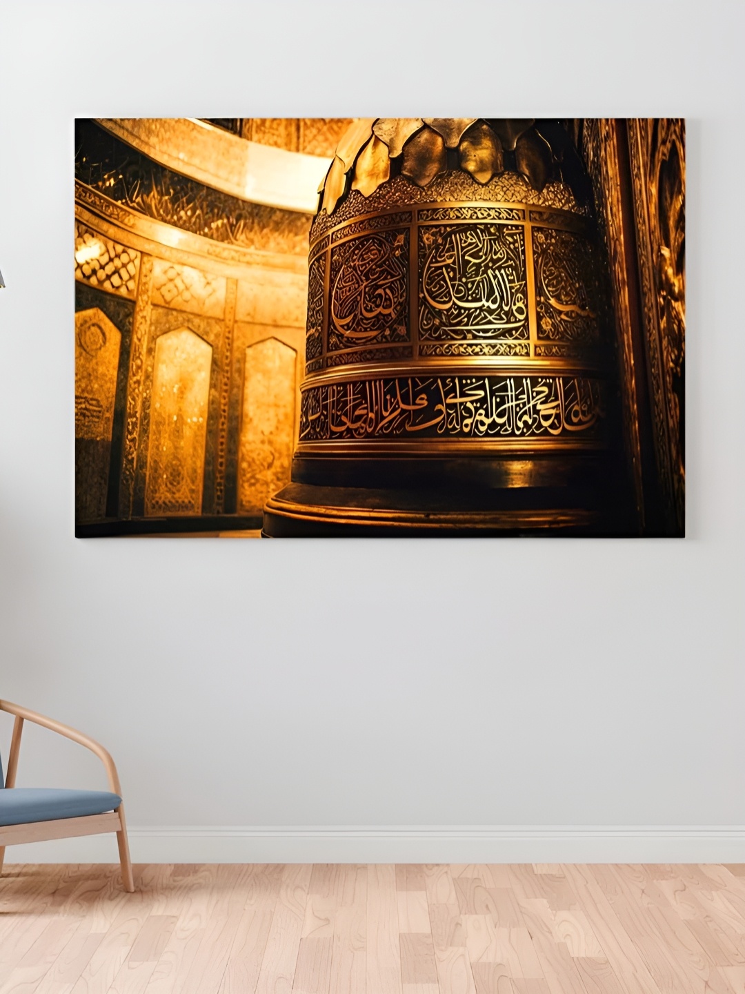 

CLAWCRAFTS Gold-Toned & Black Wooden Religious Wall Paintings