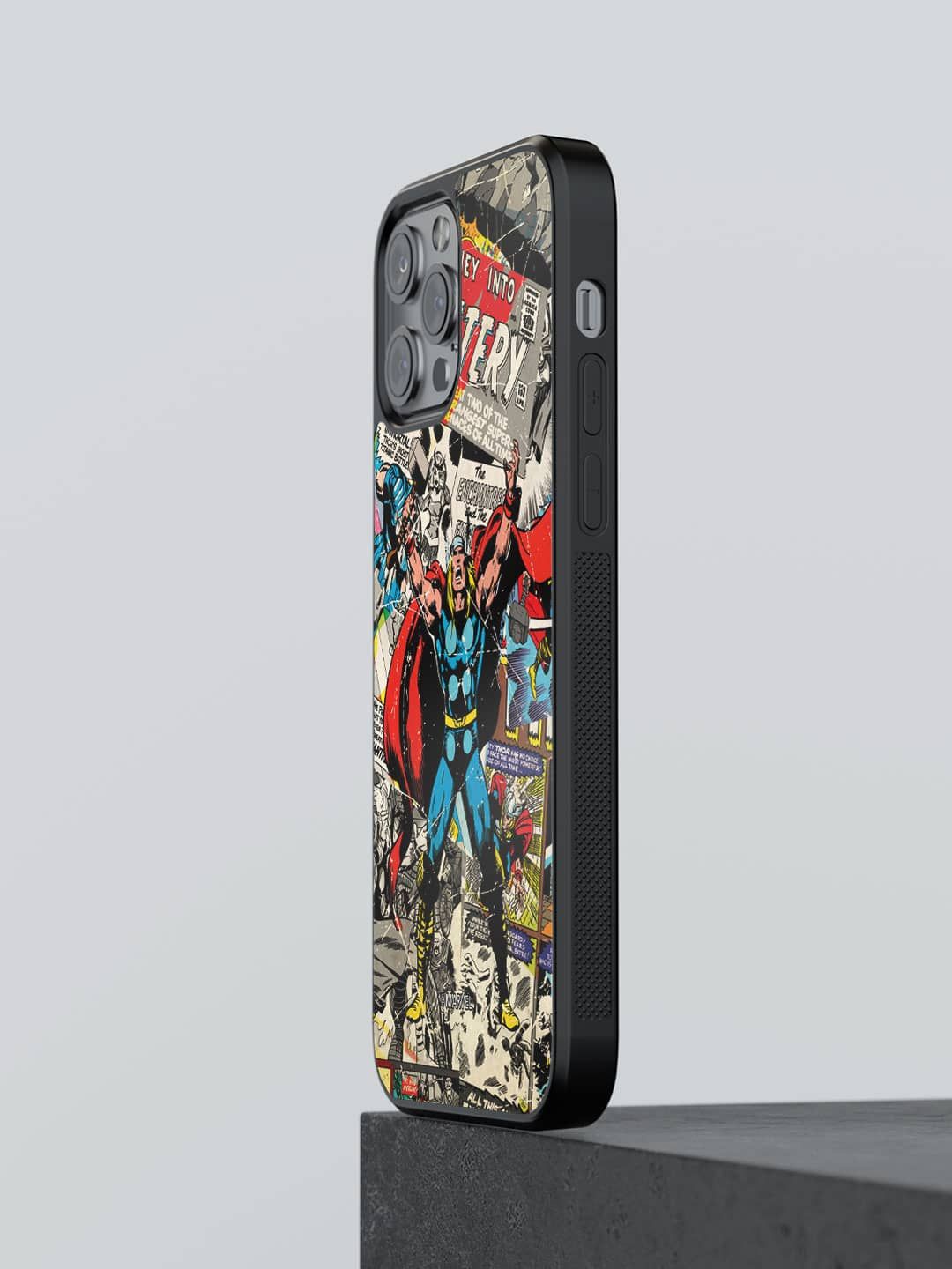 

macmerise Superhero Printed iPhone 13 Pro Max Back Case Mobile Accessories, Blue