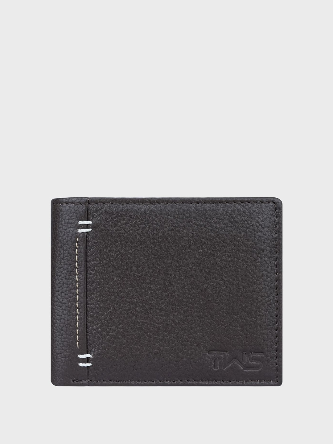 

The Wallet Store Men Leather Two Fold Wallet, Brown