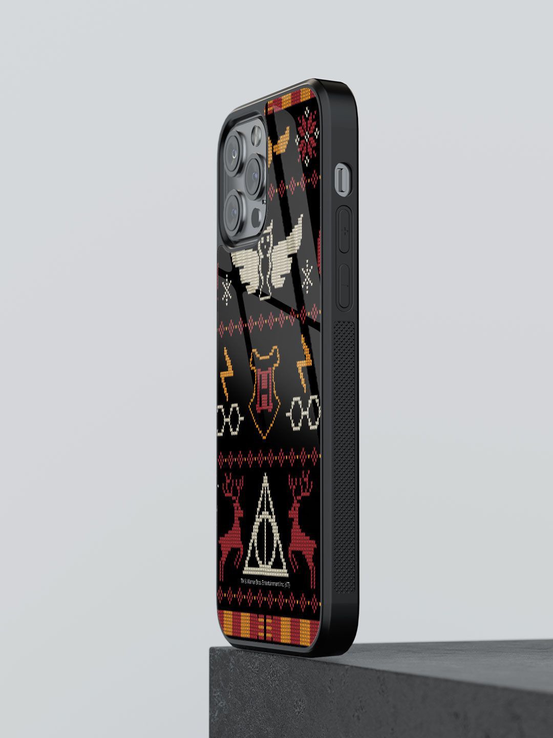 

macmerise Abstract Printed iPhone 13 Pro Back Case Mobile Accessories, Black