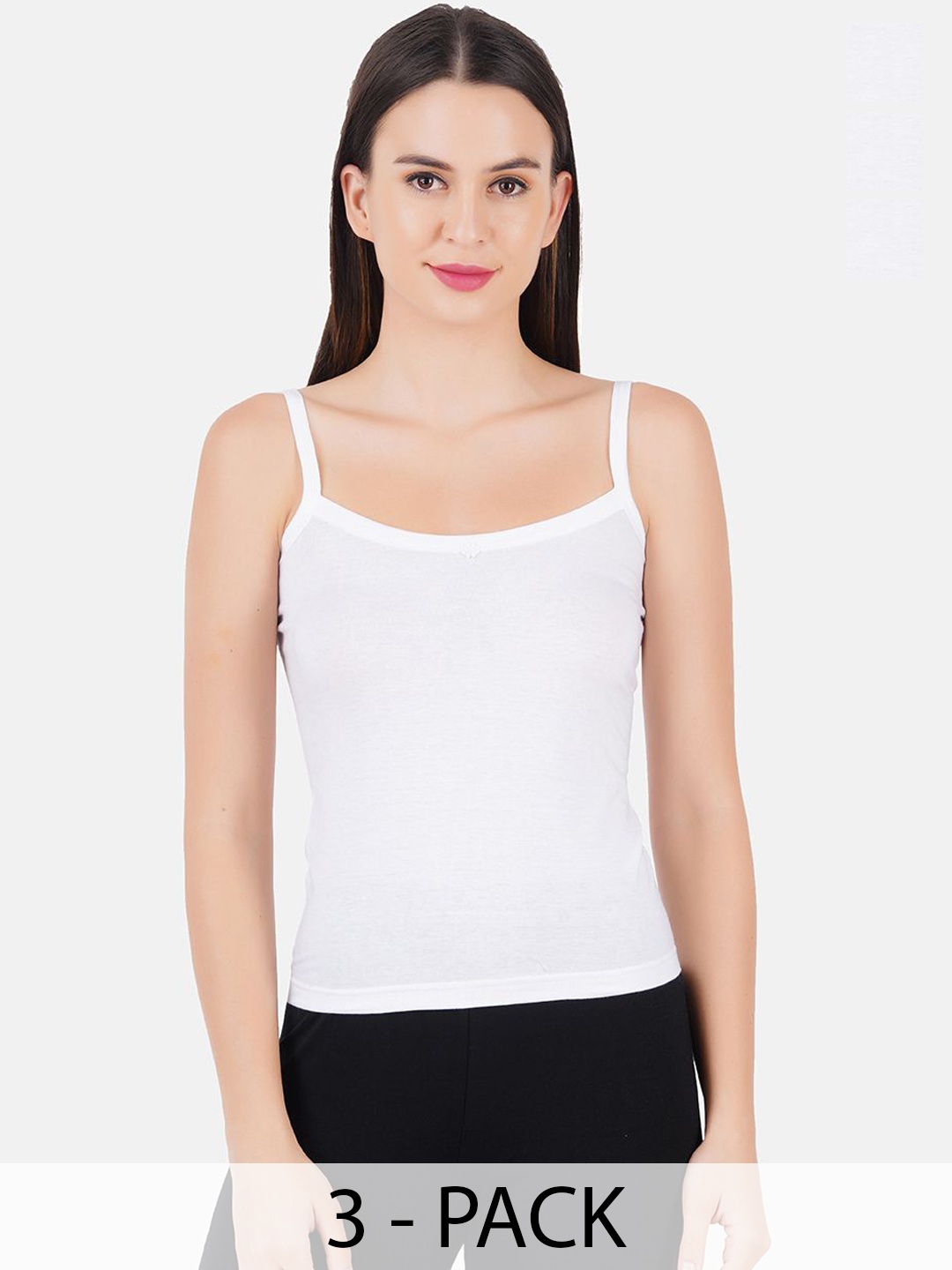 

Ramraj Pack of 3 Cotton Camisoles R1CheersWhite, White