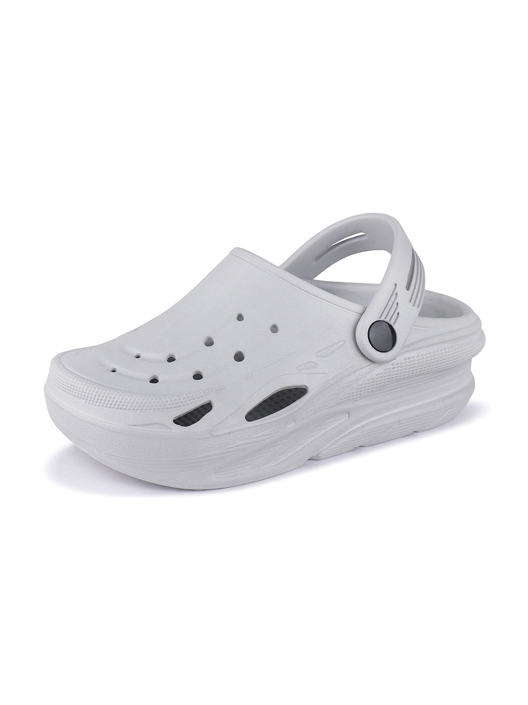 

BERSACHE Men Rubber Clogs, Grey