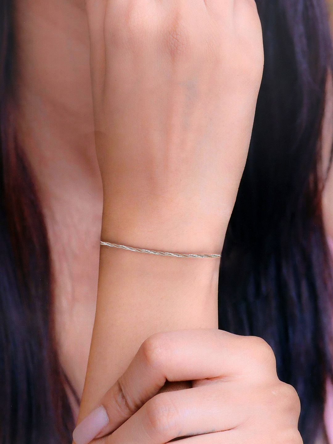 

KAI JEWEL Rhodium Plated 92.5 Sterling Silver Charm Bracelet
