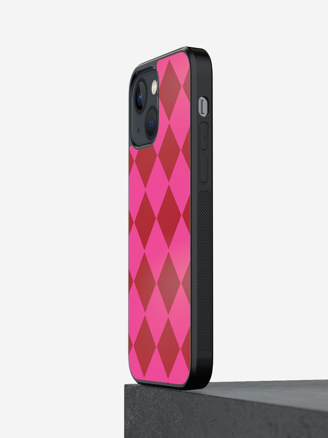 

macmerise Geometric Printed iPhone 13 Mini Back Case Mobile Accessories, Pink