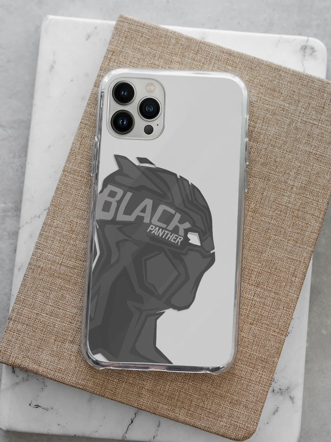 

macmerise Superhero Printed iPhone 13 Pro Back Case Mobile Accessories, White