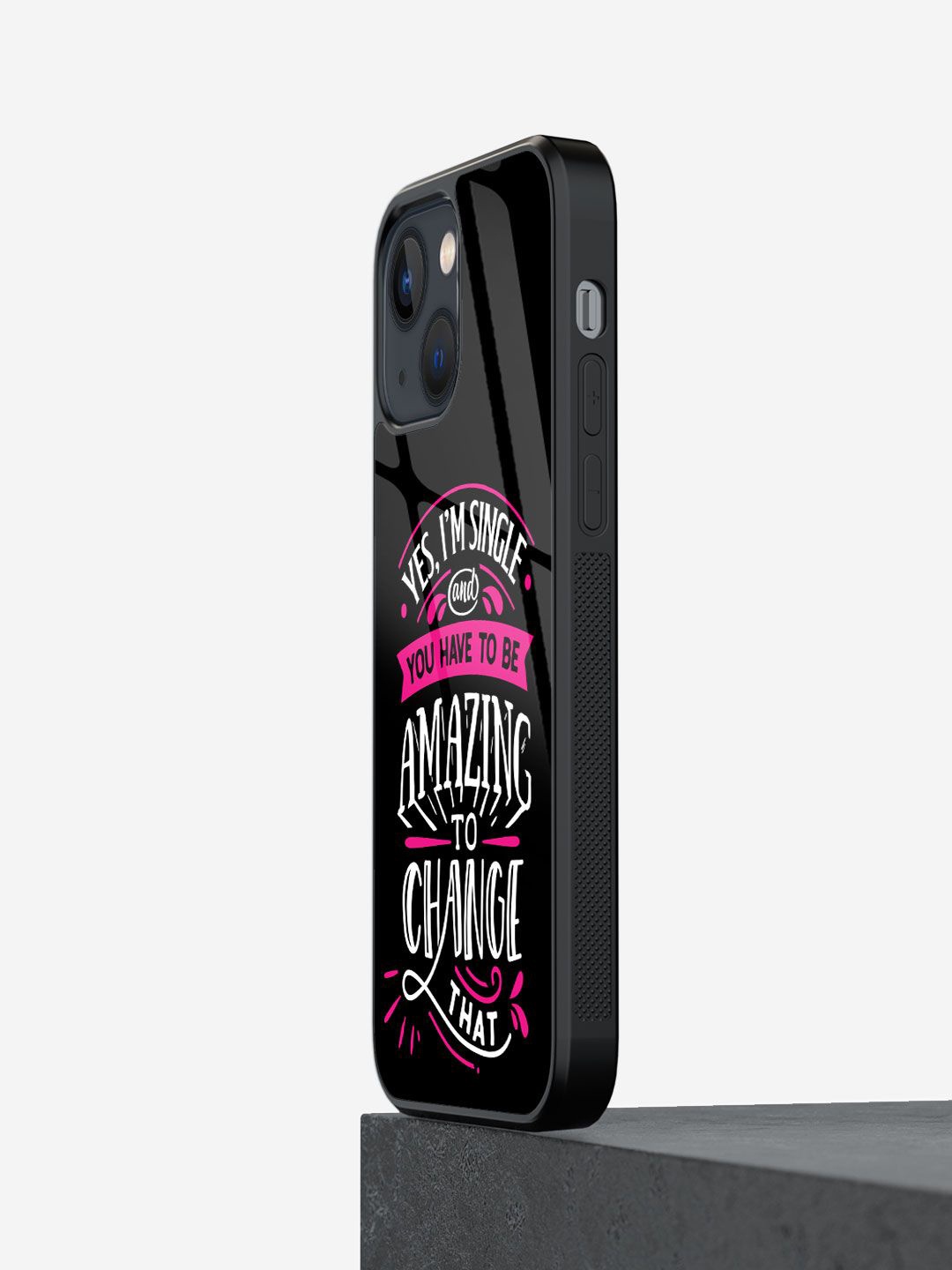 

macmerise Typography Printed iPhone 13 Back Case Mobile Accessories, Black