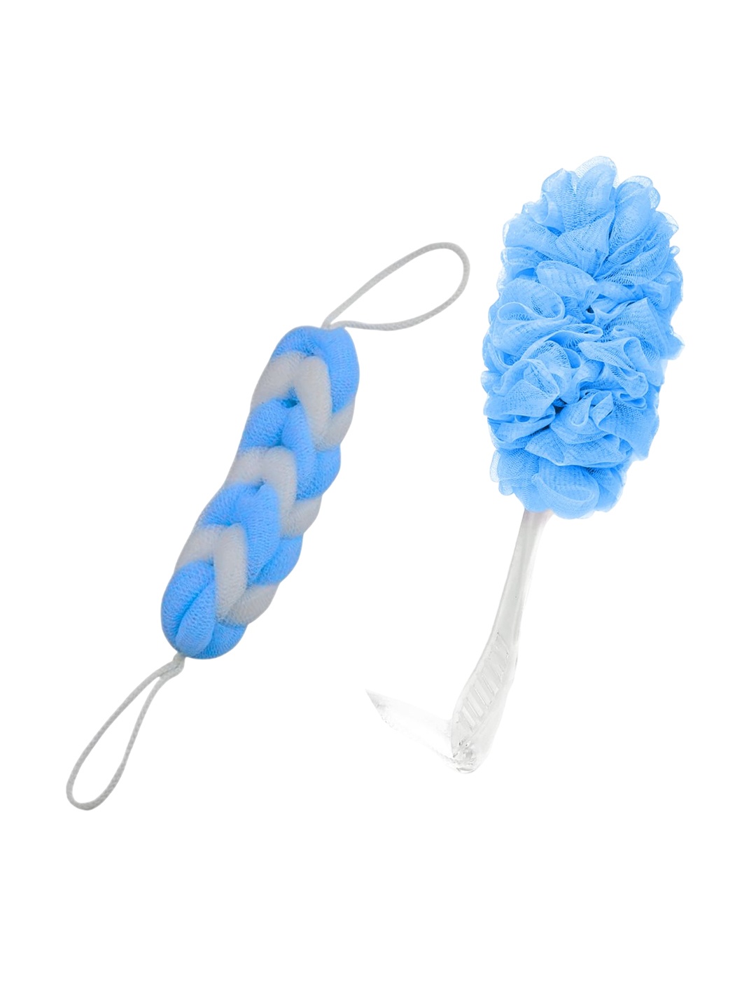 

CareDone Set of 2 Soft Back Scrubber Loofah With Long Handle Loofah, Blue