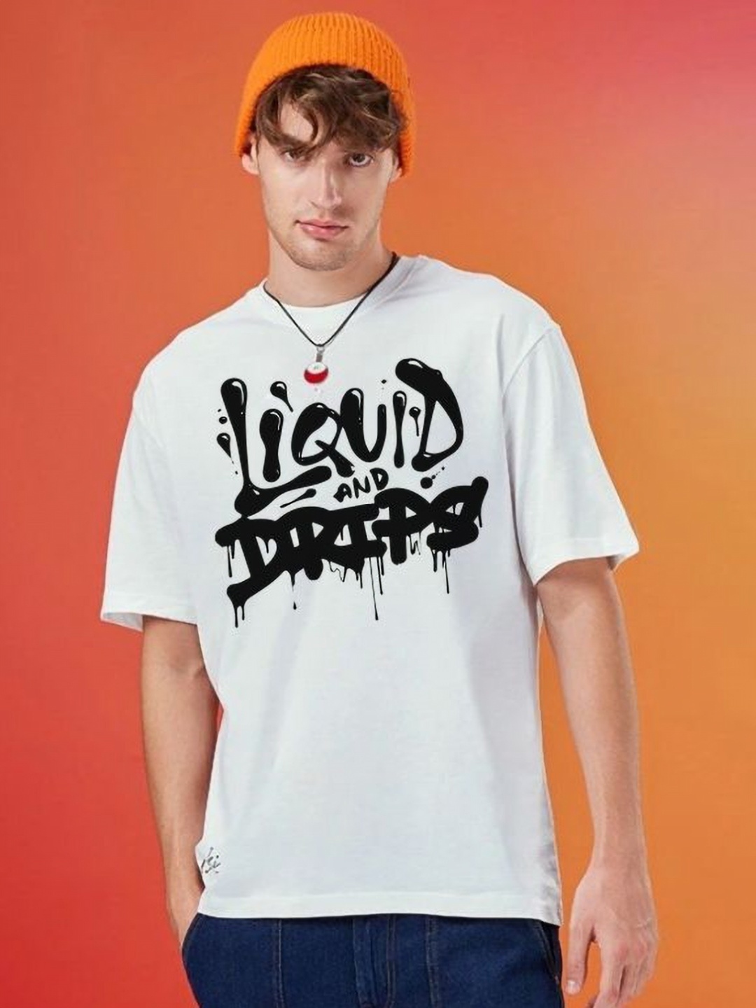 

RARESCAPE Men Printed Cut Outs T-shirt, White