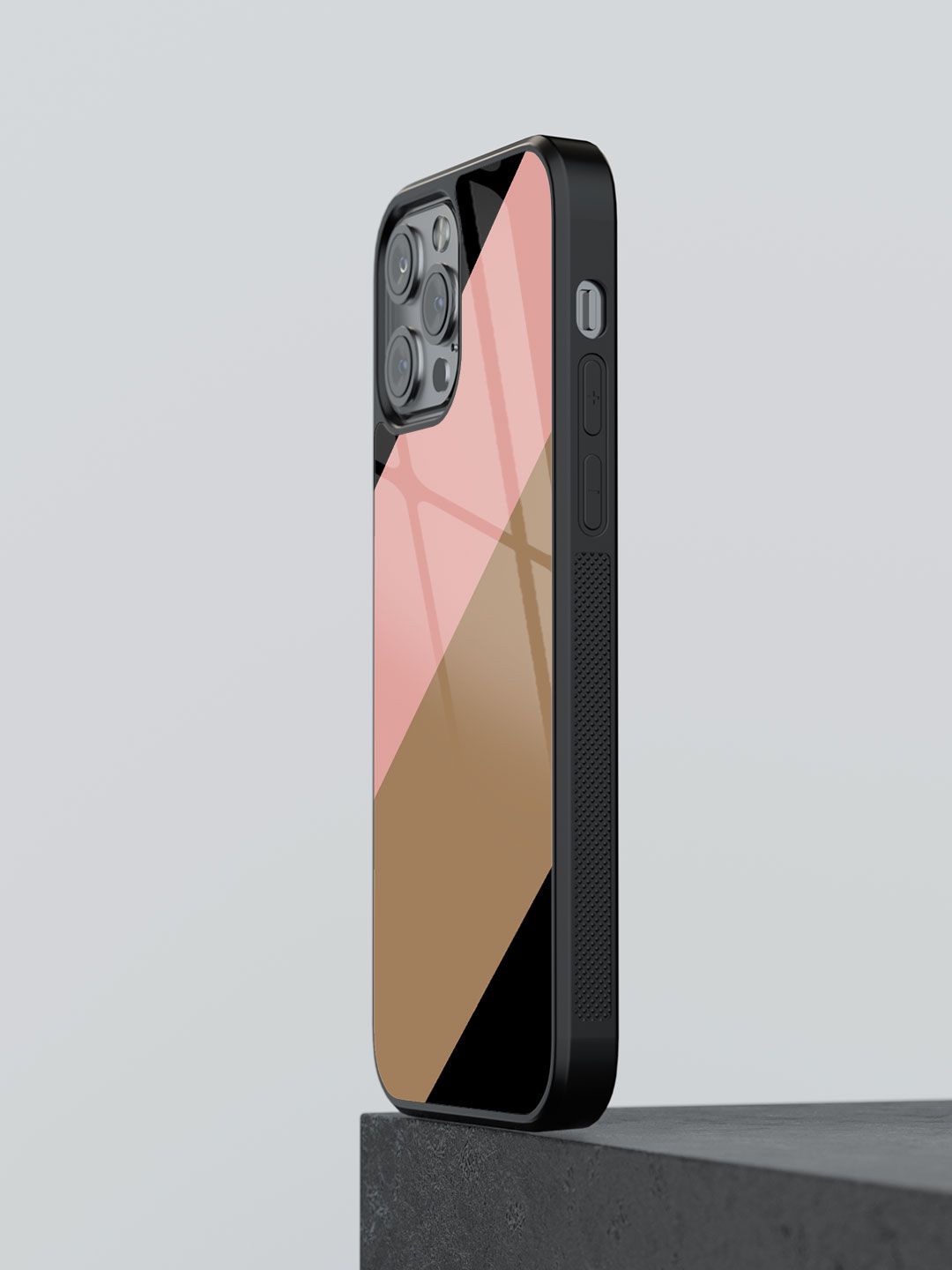 

macmerise Geometric Printed iPhone 13 Pro Max Back Case Mobile Accessories, Pink