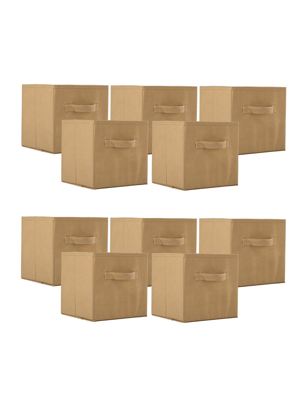 

Kuber Industries Beige 10 Pieces Drawer Organisers