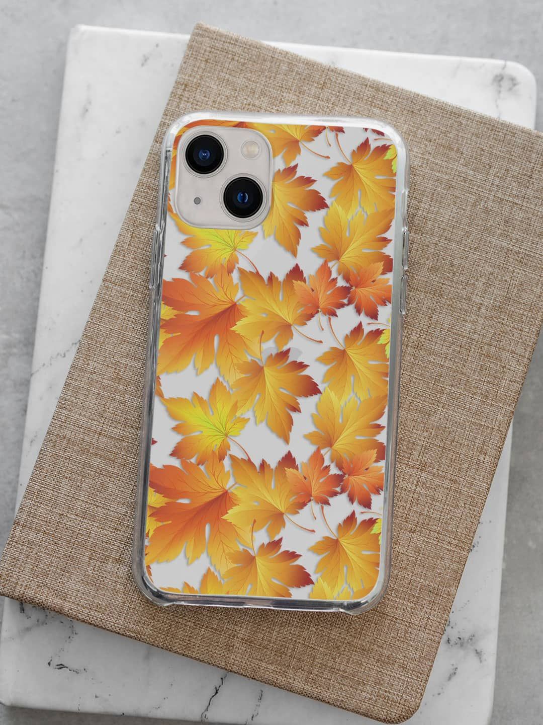 

macmerise Tropical Printed iPhone 13 Mini Back Case Mobile Accessories, Orange