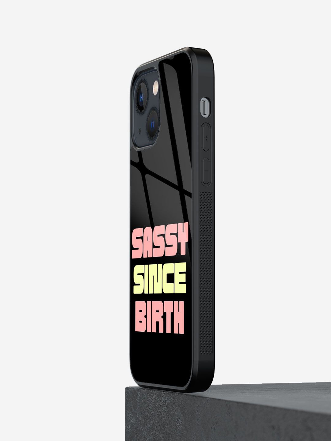 

macmerise Typography Printed iPhone 13 Mini Back Case Mobile Accessories, Black