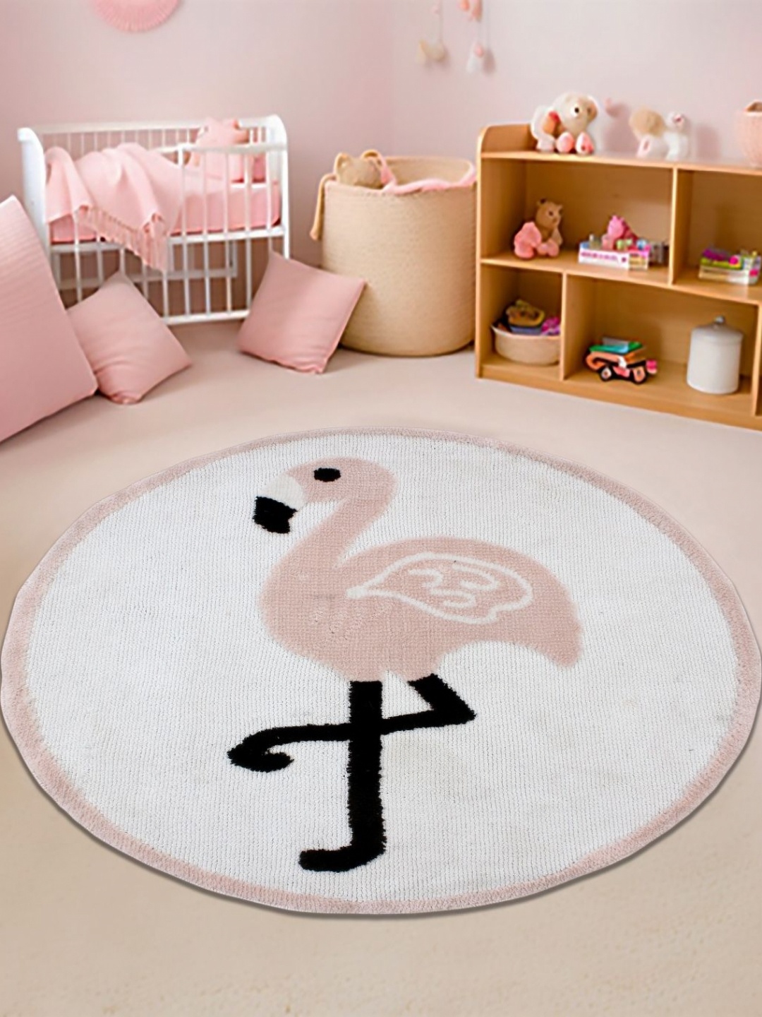 

MULTITEX Pink Cartoon Characters Contemporary Anti-Skid Carpet