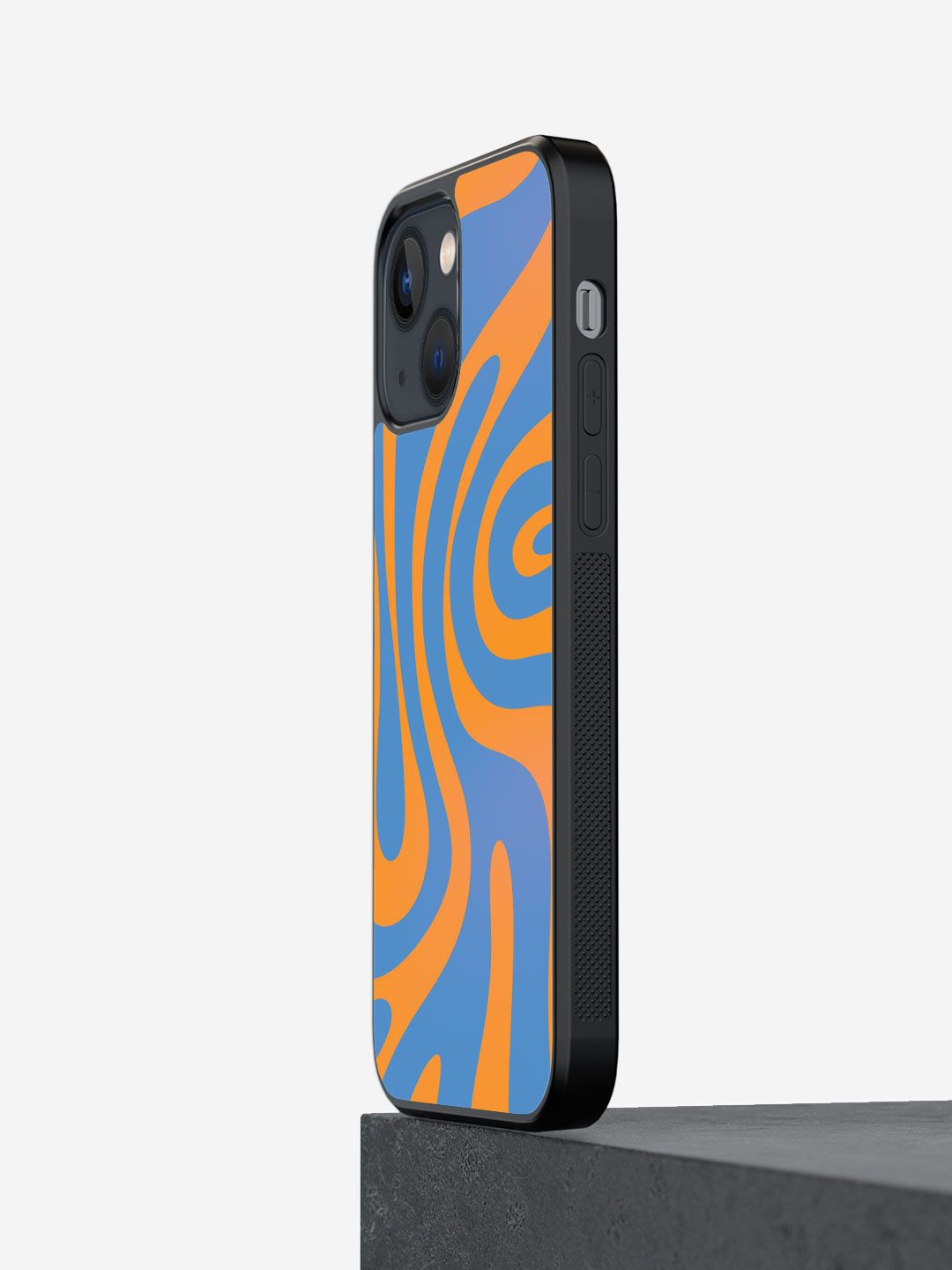 

macmerise Abstract Printed iPhone 13 Mini Back Case Mobile Accessories, Blue
