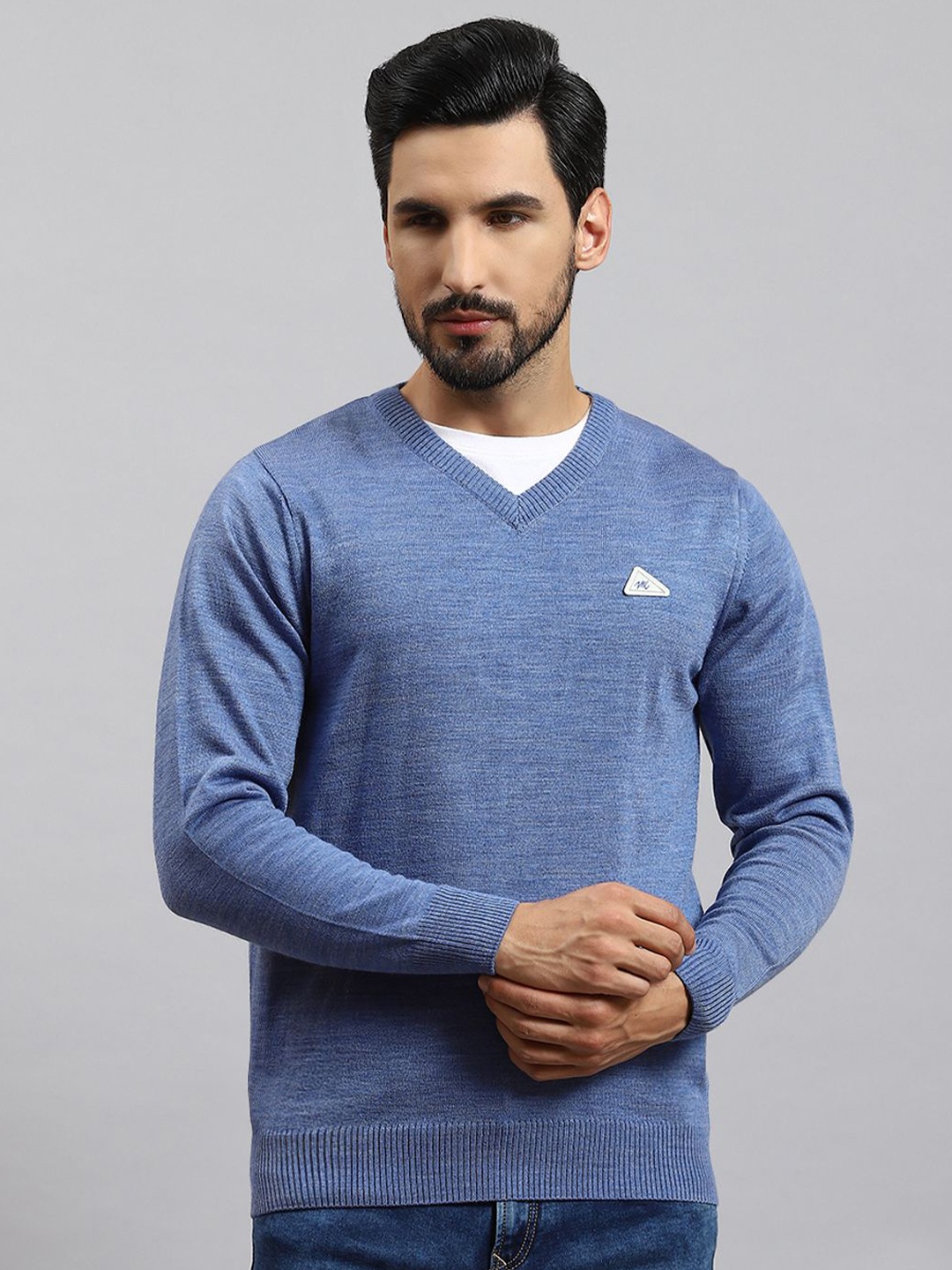 

Monte Carlo Men Woollen Pullover, Blue