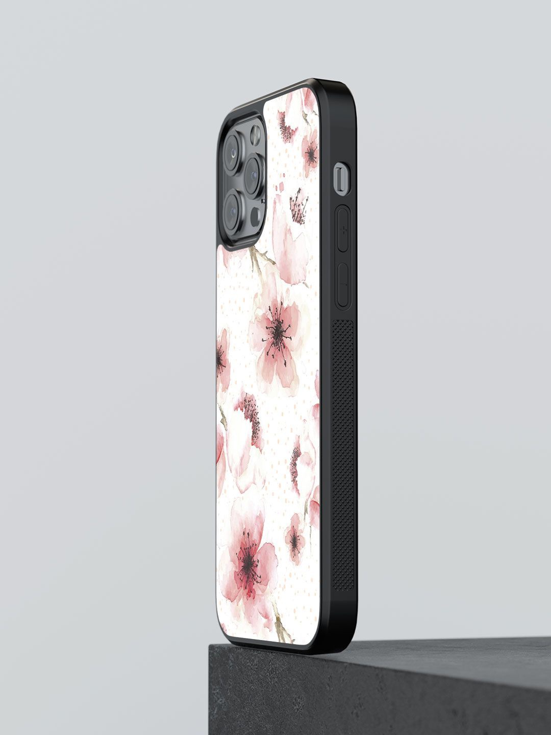 

macmerise Floral Printed iPhone 13 Pro Back Case Mobile Accessories, Off white