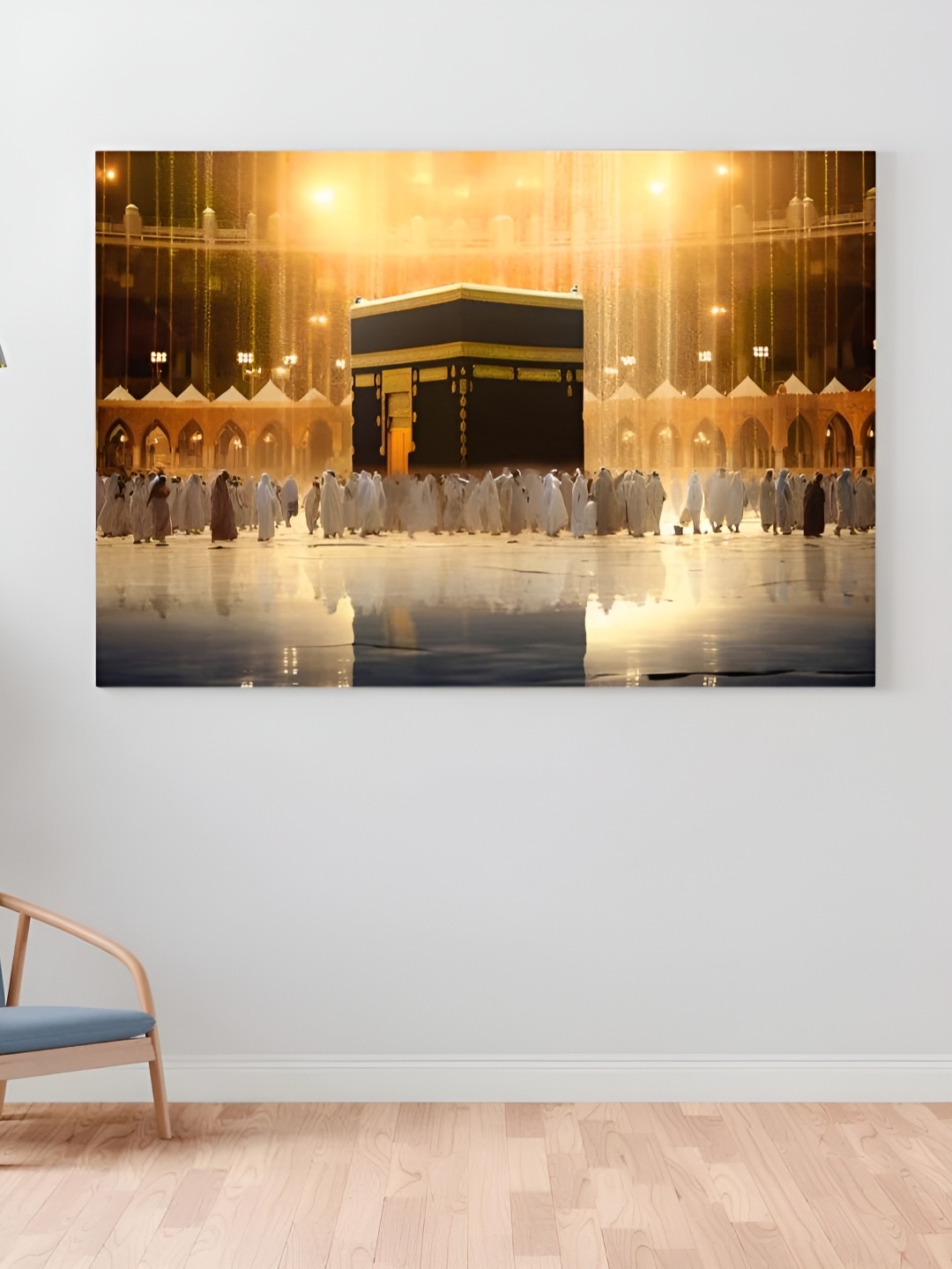 

CLAWCRAFTS Gold Toned & Black Wooden Wall Art