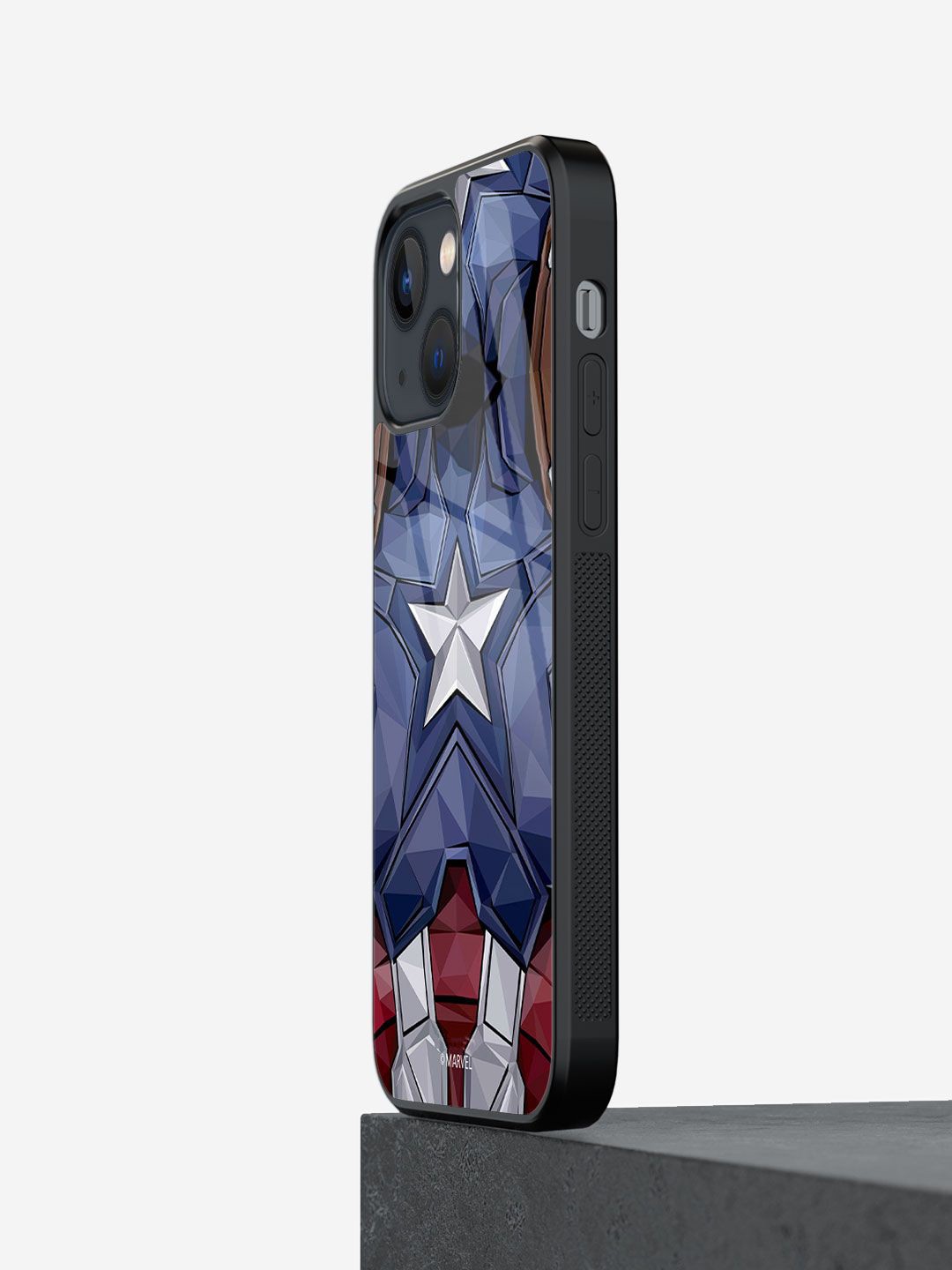 

macmerise Geometric Printed iPhone 13 Back Case Mobile Accessories, Blue