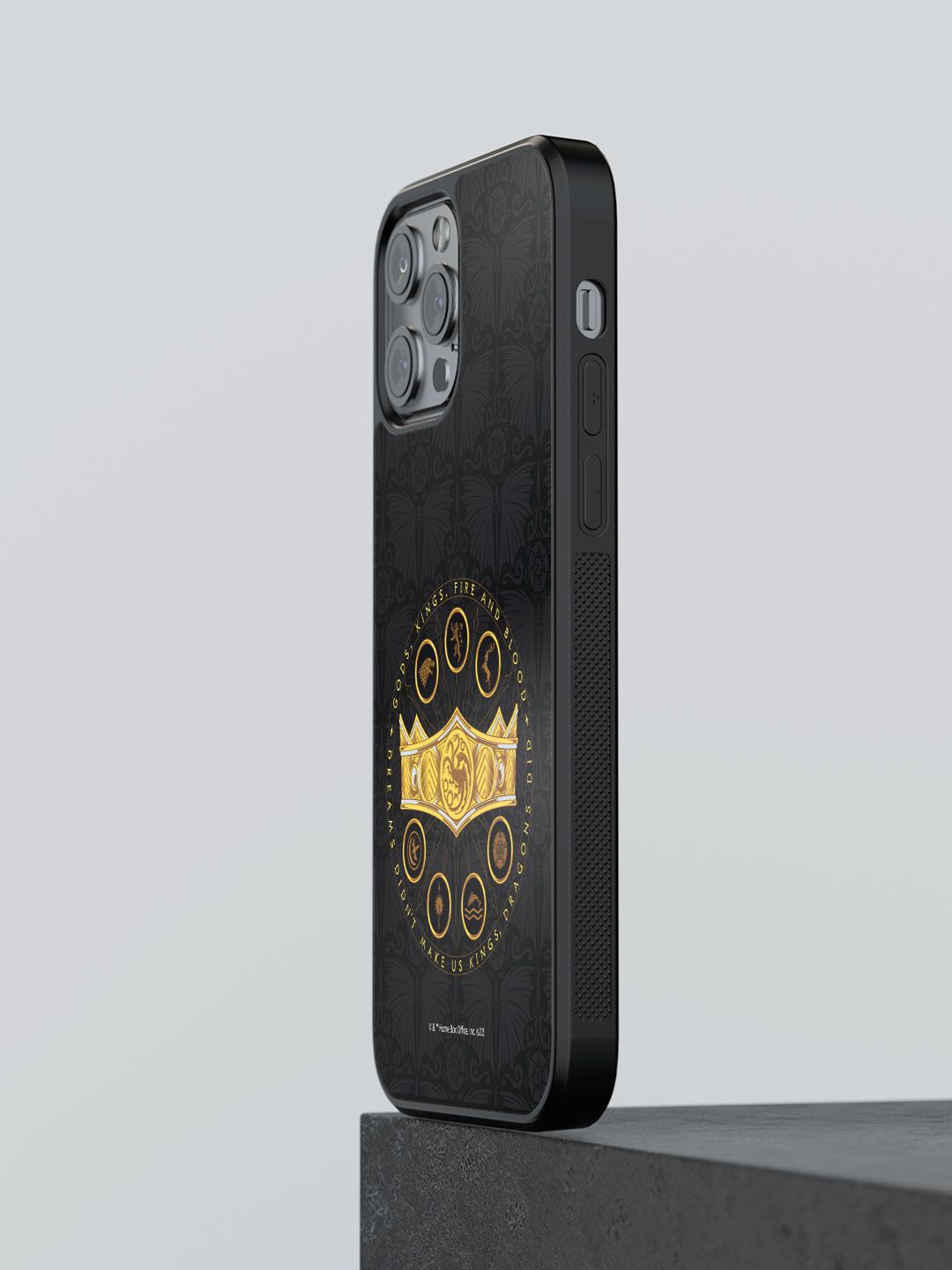 

macmerise Geometric Printed iPhone 13 Pro Max Back Case Mobile Accessories, Black