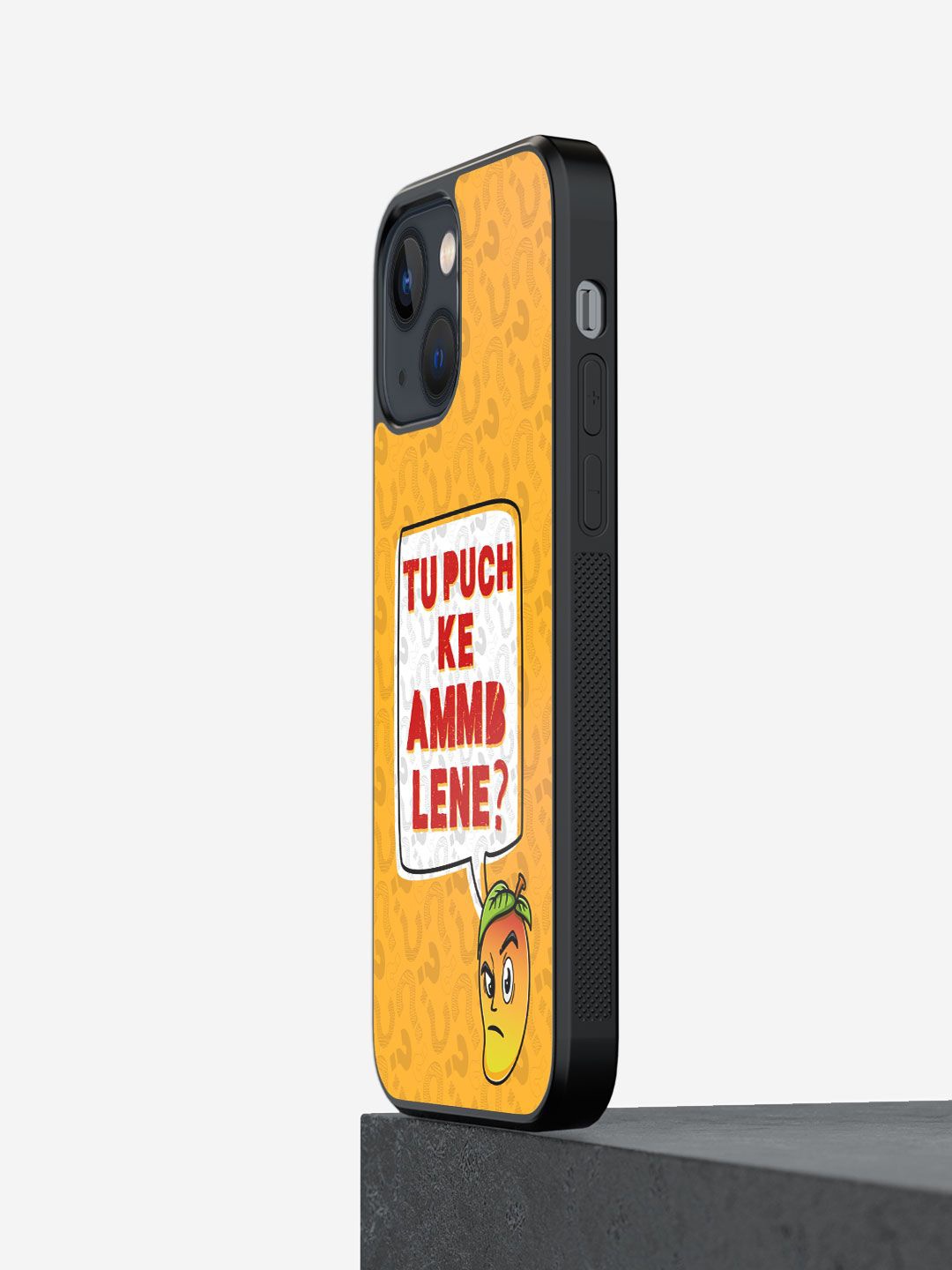 

macmerise Typography Printed iPhone 13 Back Case Mobile Accessories, Yellow
