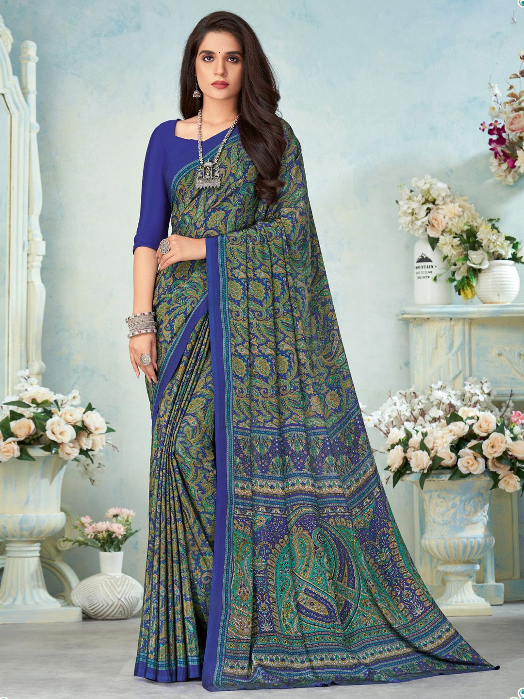 

Sangria Bagh Printed Saree, Blue