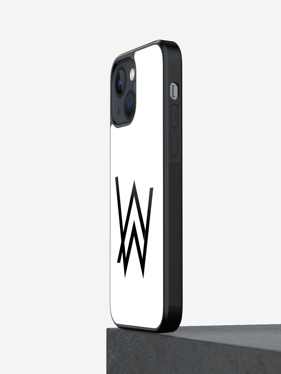 

macmerise Geometric Printed iPhone 13 Back Case Mobile Accessories, White