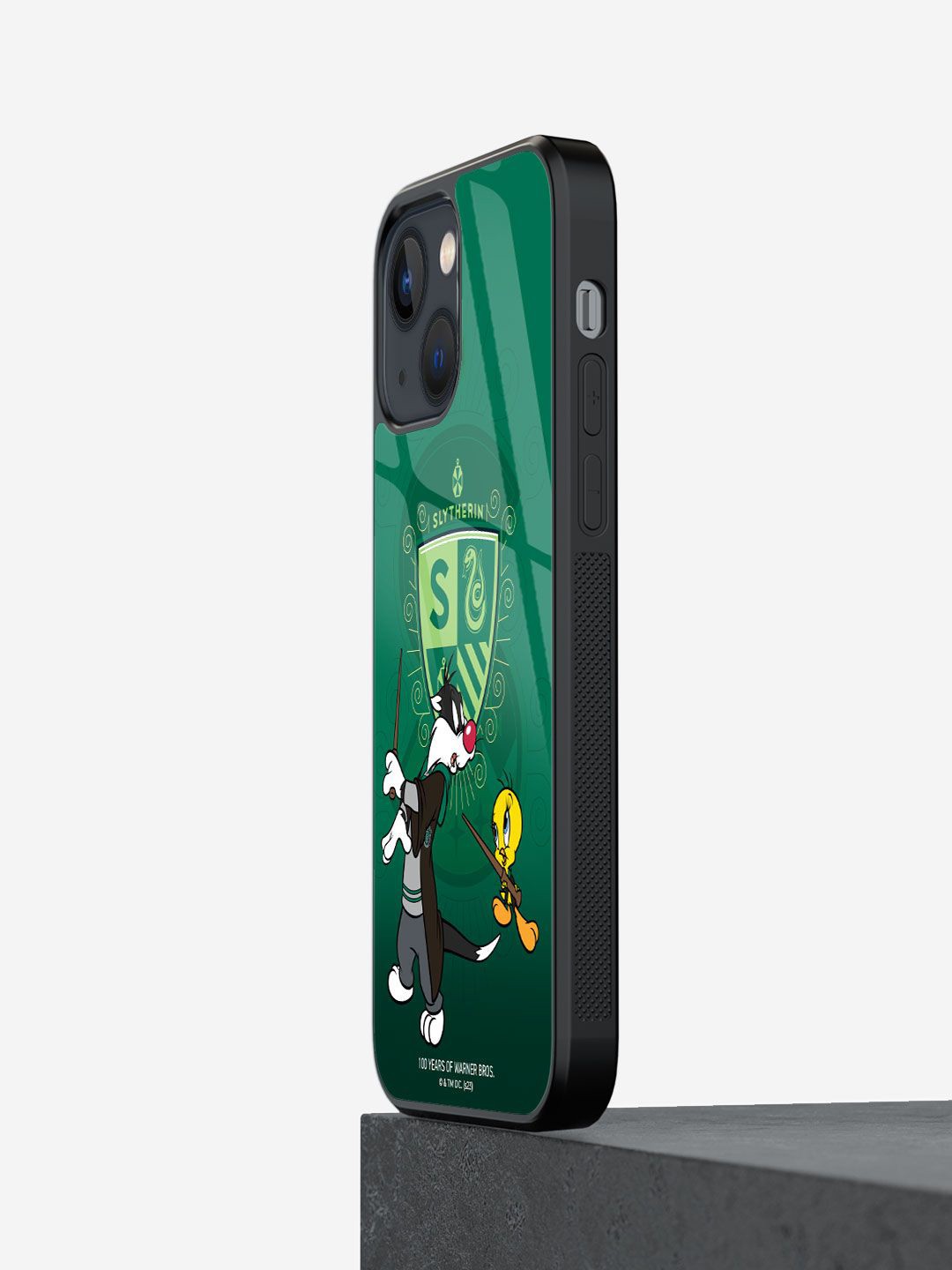 

macmerise Cartoon Characters Printed iPhone 13 Back Case Mobile Accessories, Green
