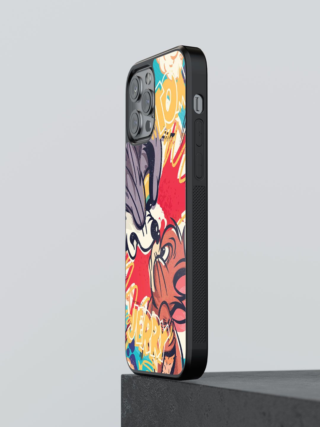 

macmerise Cartoon Characters Printed iPhone 13 Pro Back Case Mobile Accessories, Red