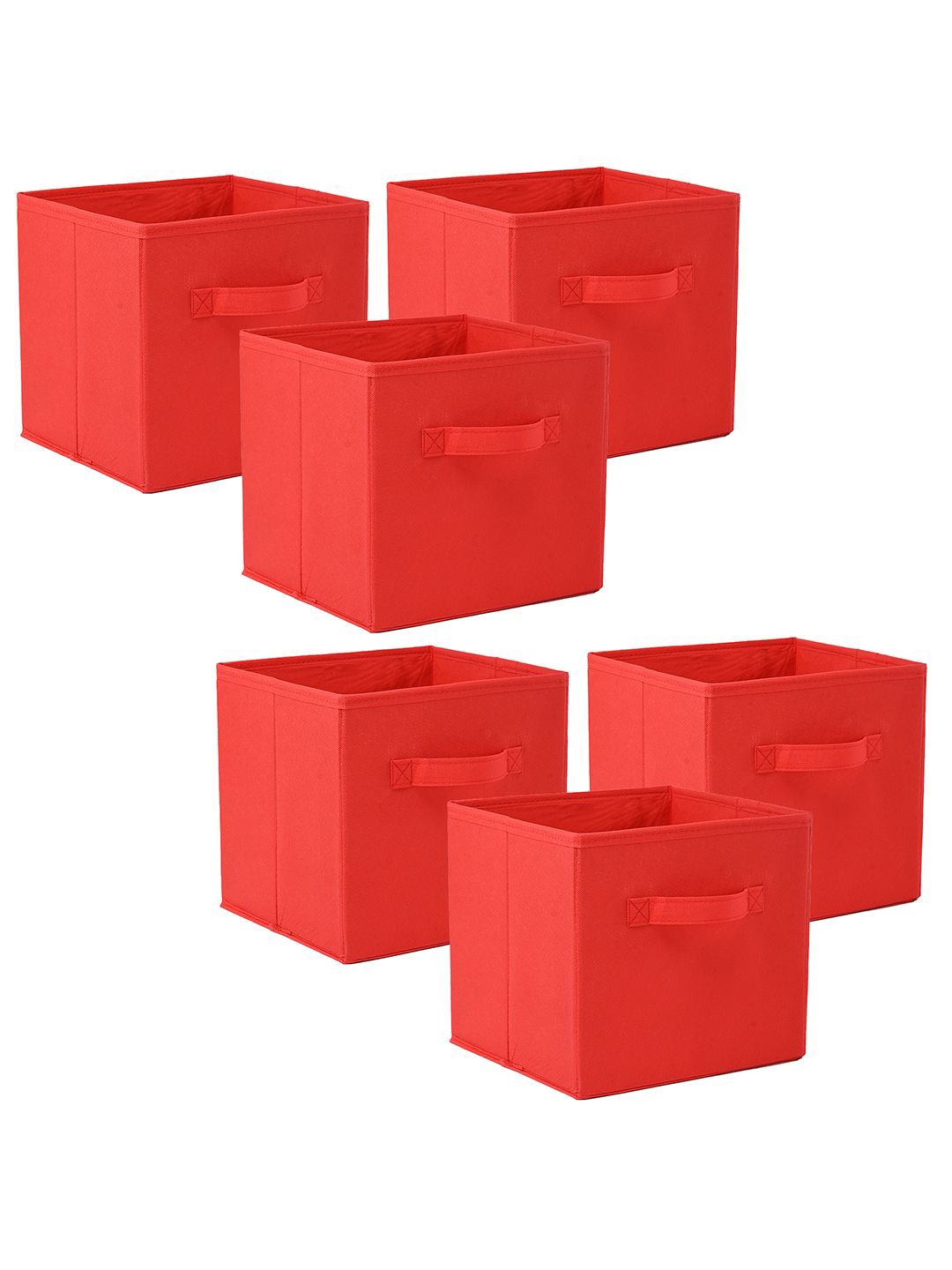 

Kuber Industries Red 6 Pieces Drawer Organisers