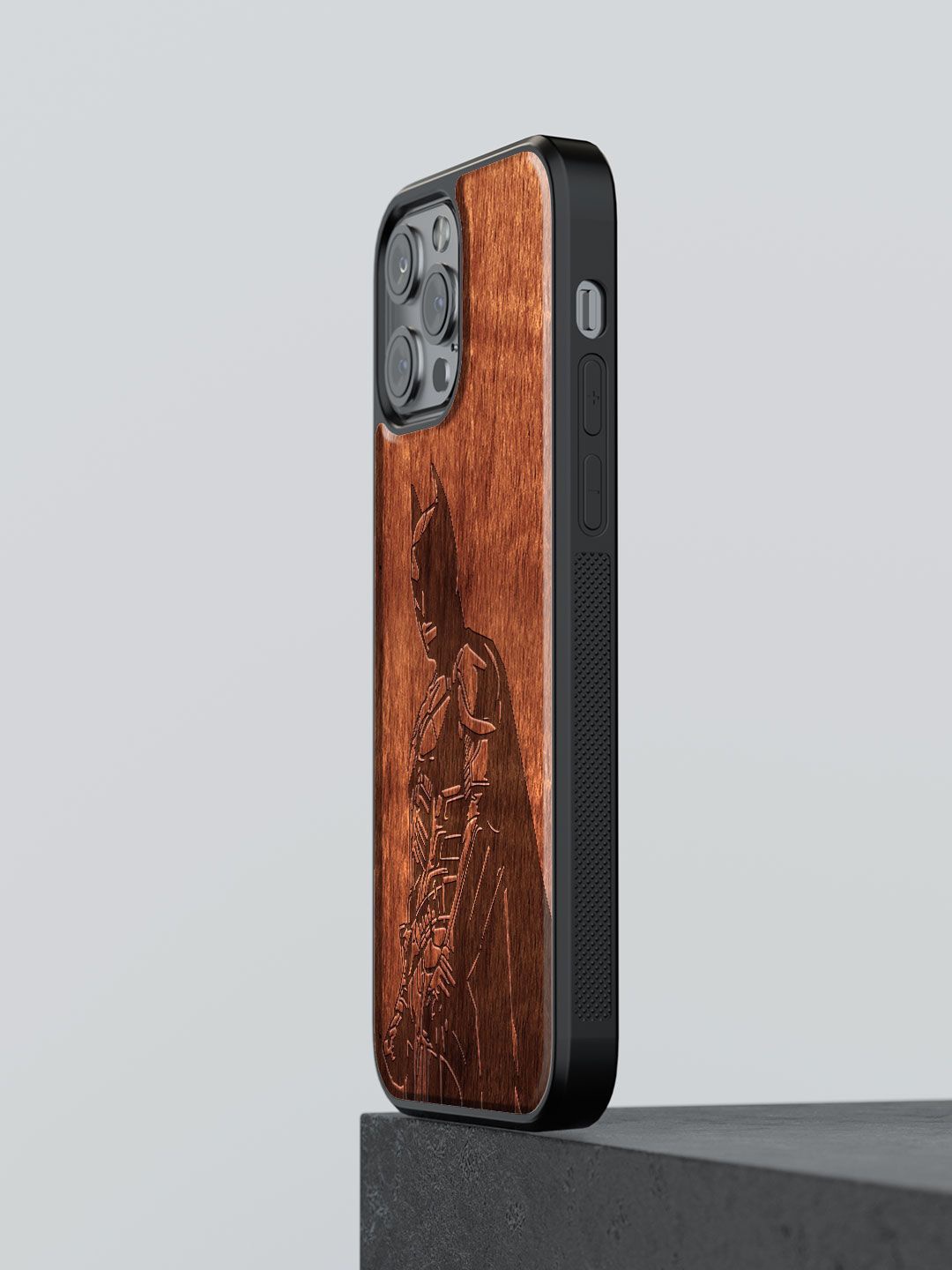 

macmerise Superhero Printed iPhone 13 Pro Max Back Case Mobile Accessories, Brown