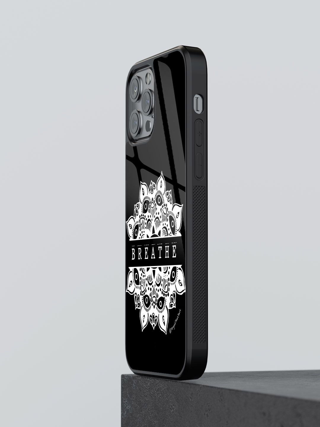 

macmerise Quirky Printed iPhone 13 Pro Back Case Mobile Accessories, Black