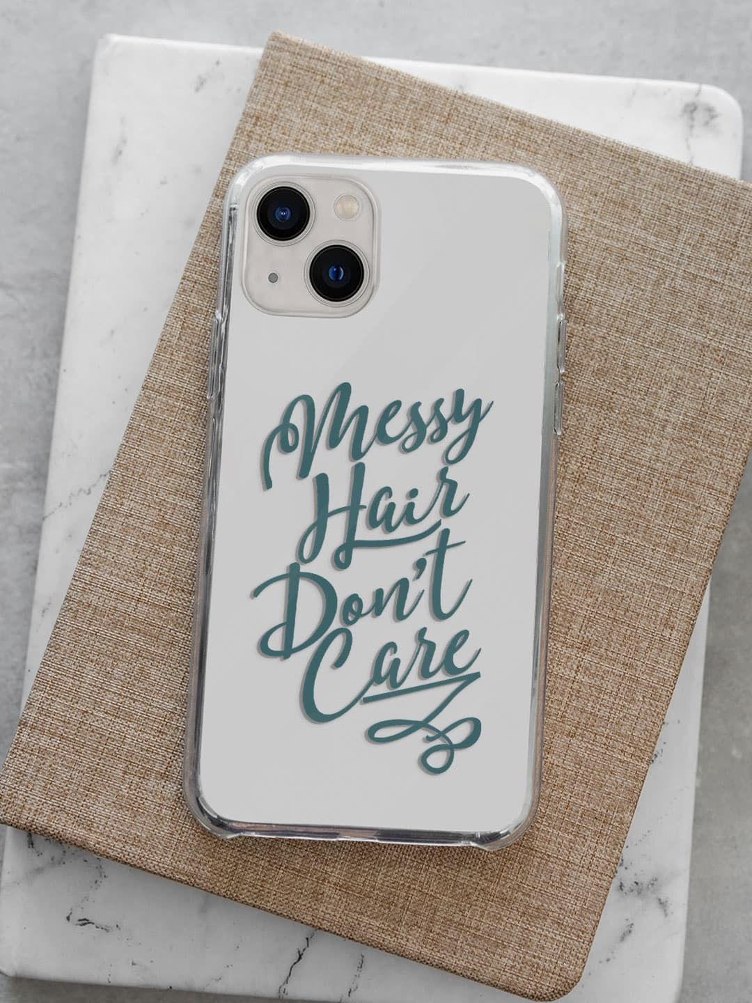 

macmerise Typography Printed iPhone 13 Back Case Mobile Accessories, Transparent